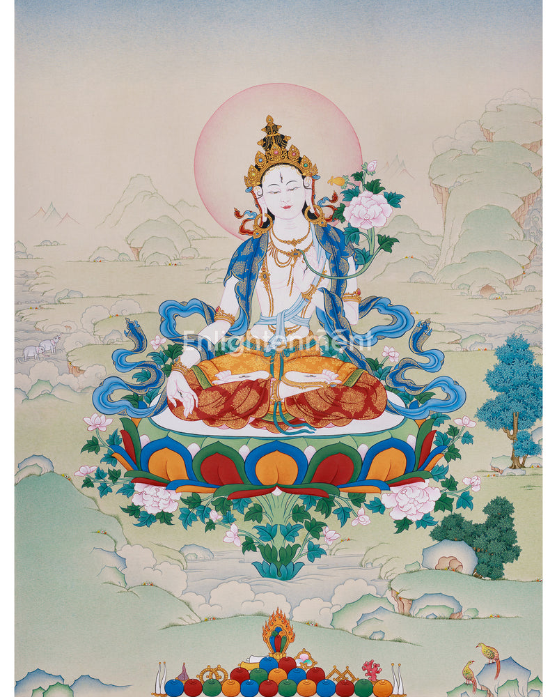 White Tara Thangka | The Healing Bodhisattva