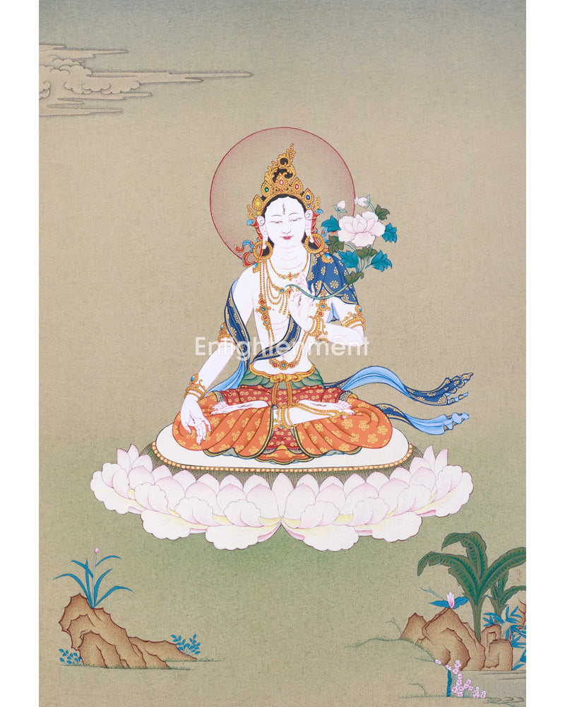 White Tara Thangka 