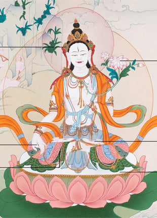 Divine Goddess White Tara Thangka