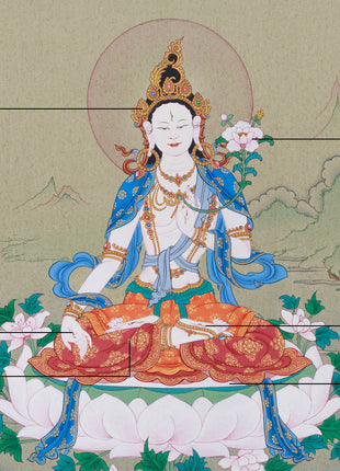 The Female Buddha, Sita Tara | Seven Eyes Goddess