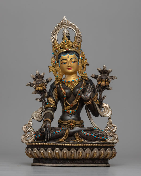 White Tara Meditation Statue