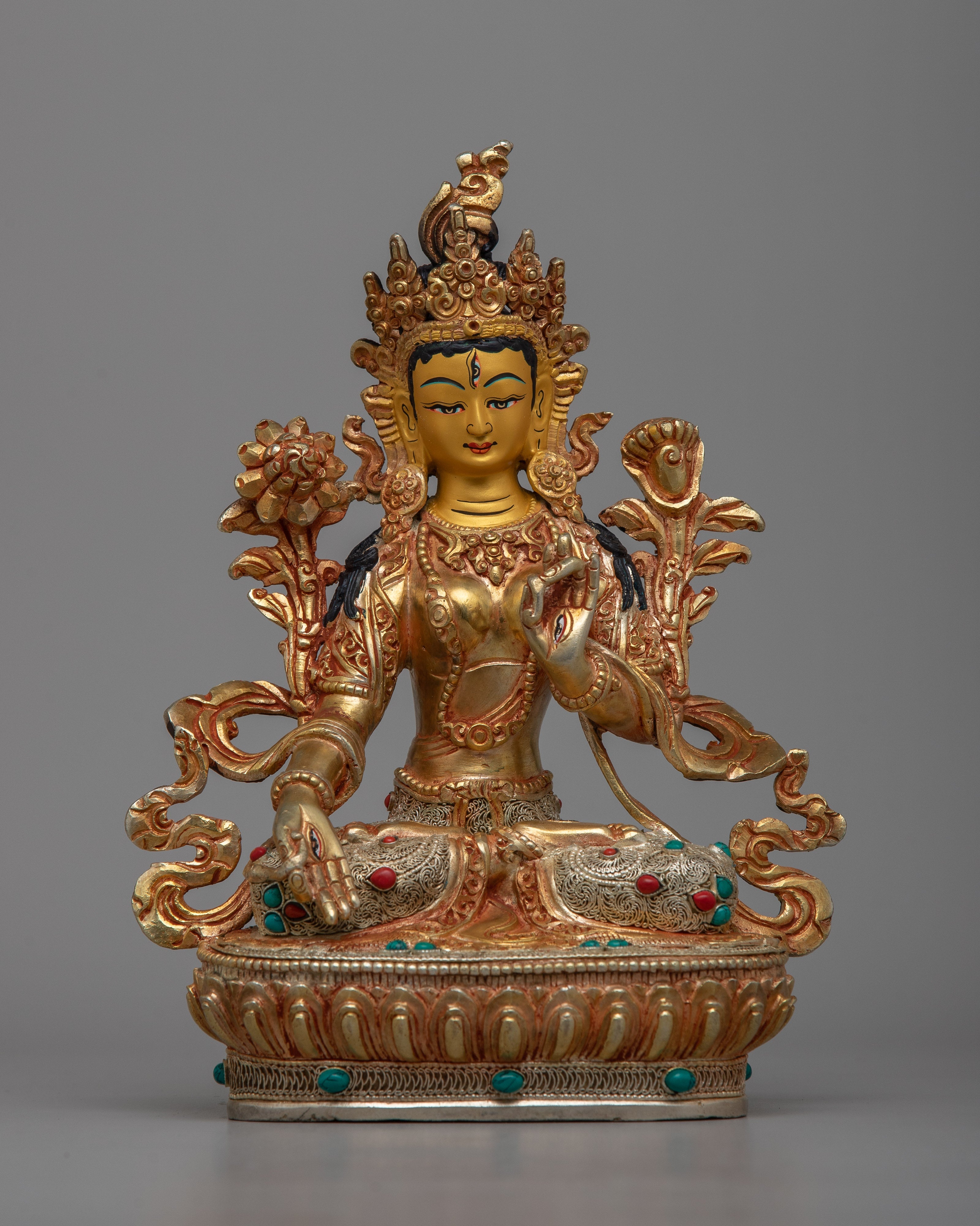 Copper White Tara Statue