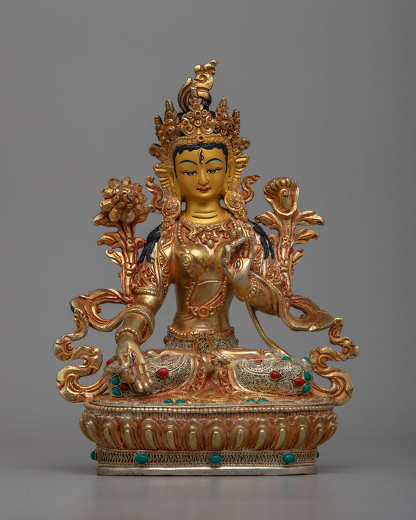 Copper White Tara Statue