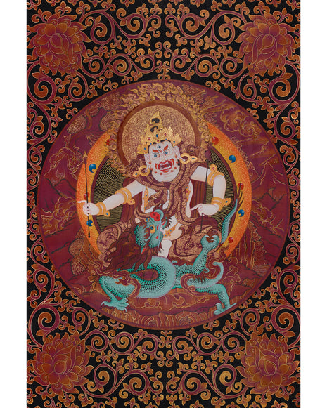 White Dzambhala Thangka