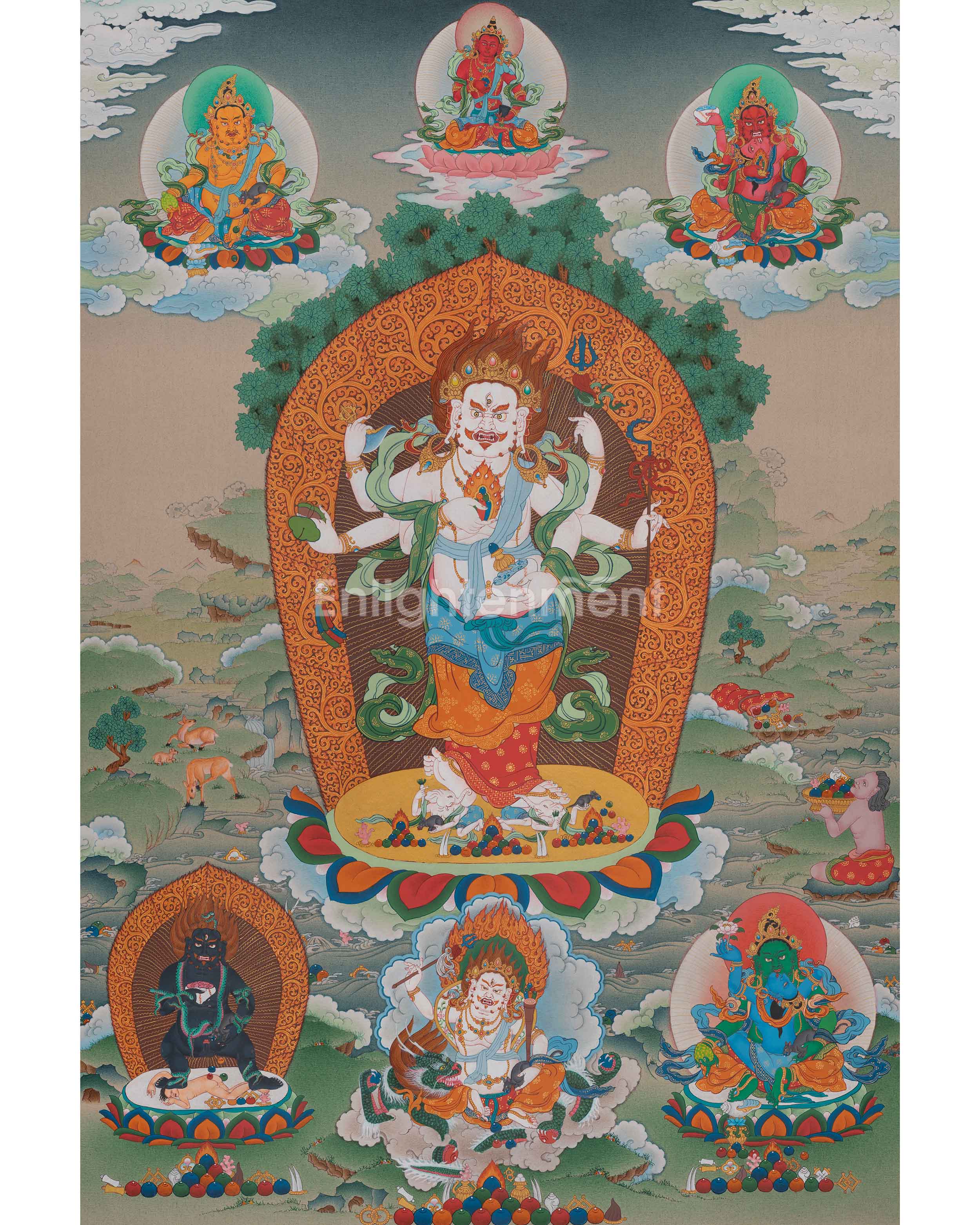 White Mahakala Art