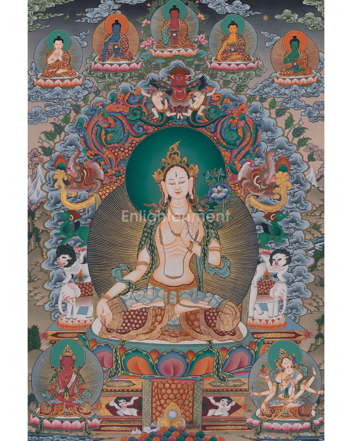 White Tara Buddhist Painting