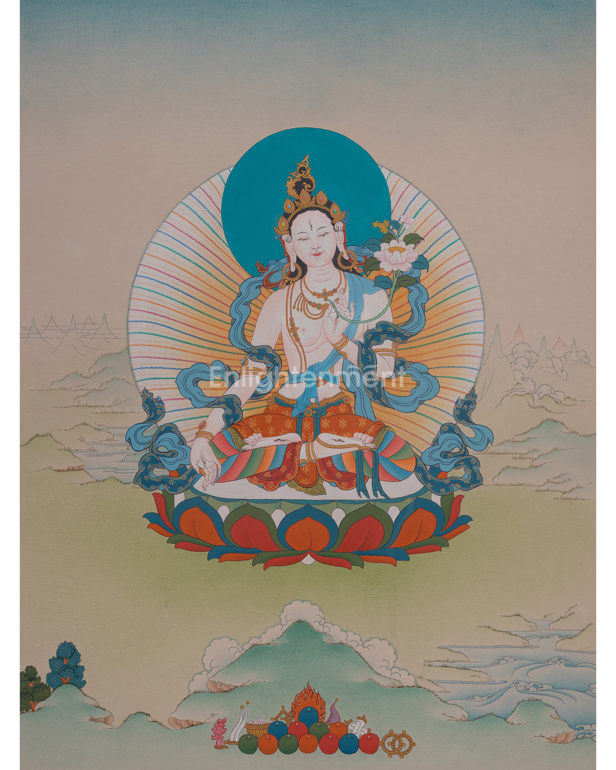 White Tara Compassionate Artwork