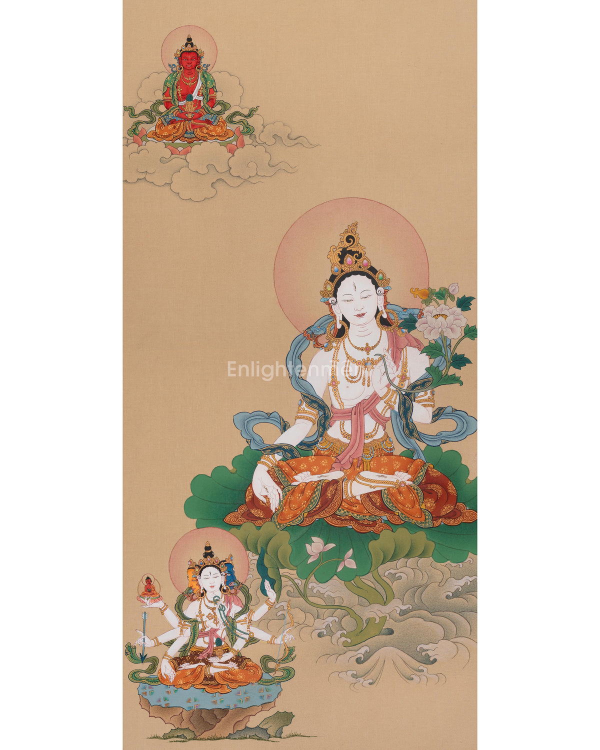 White Tara Devotional Thangka