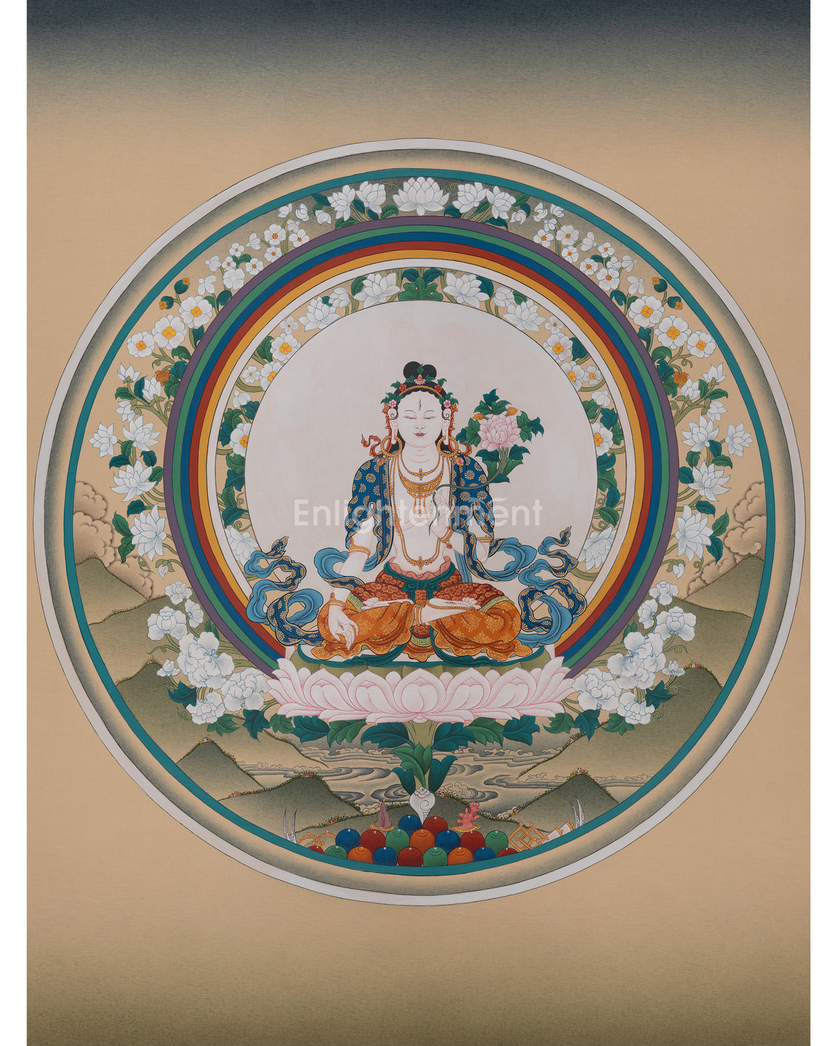 White Tara Goddess Thangka