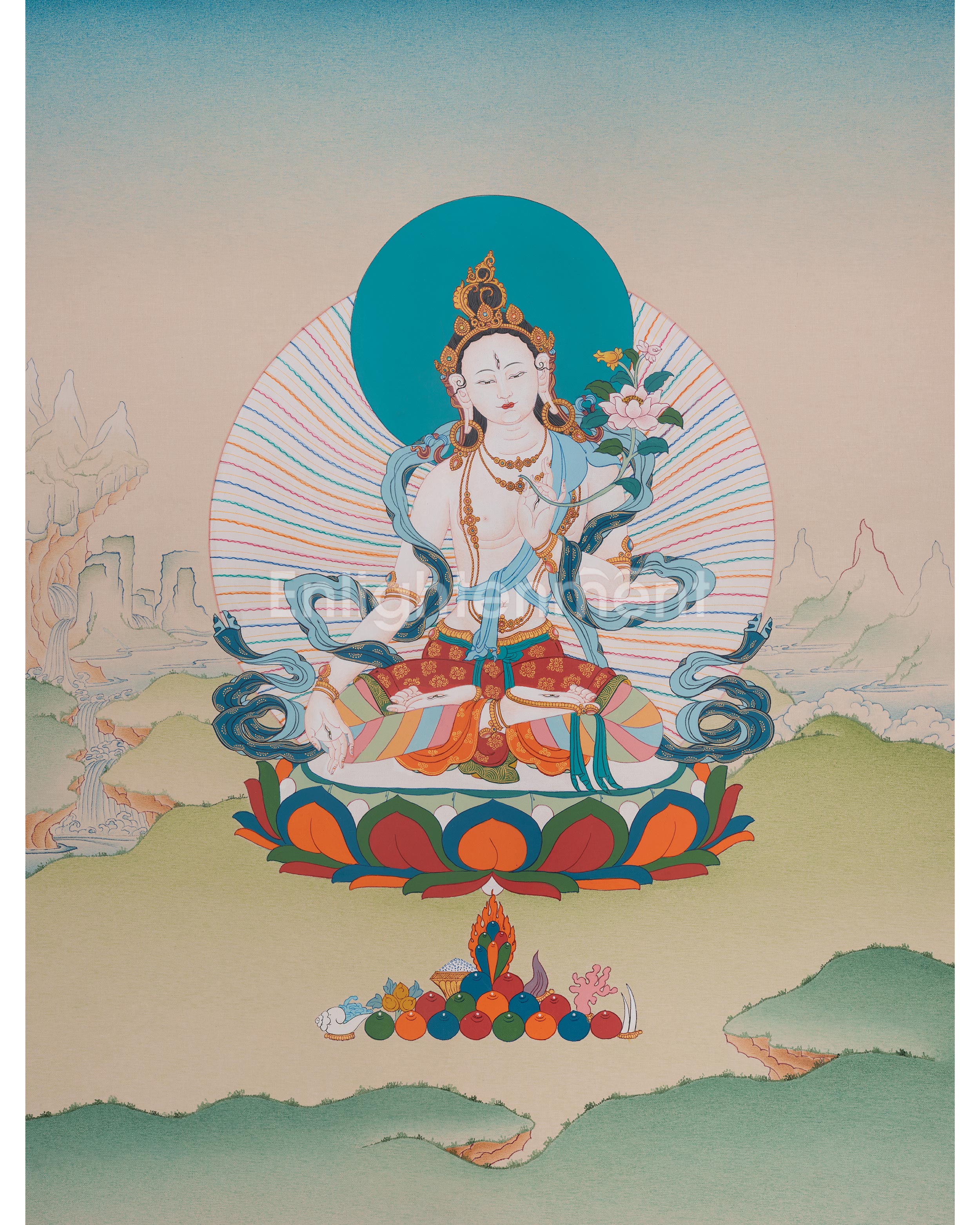 White Tara Healing Artwork 