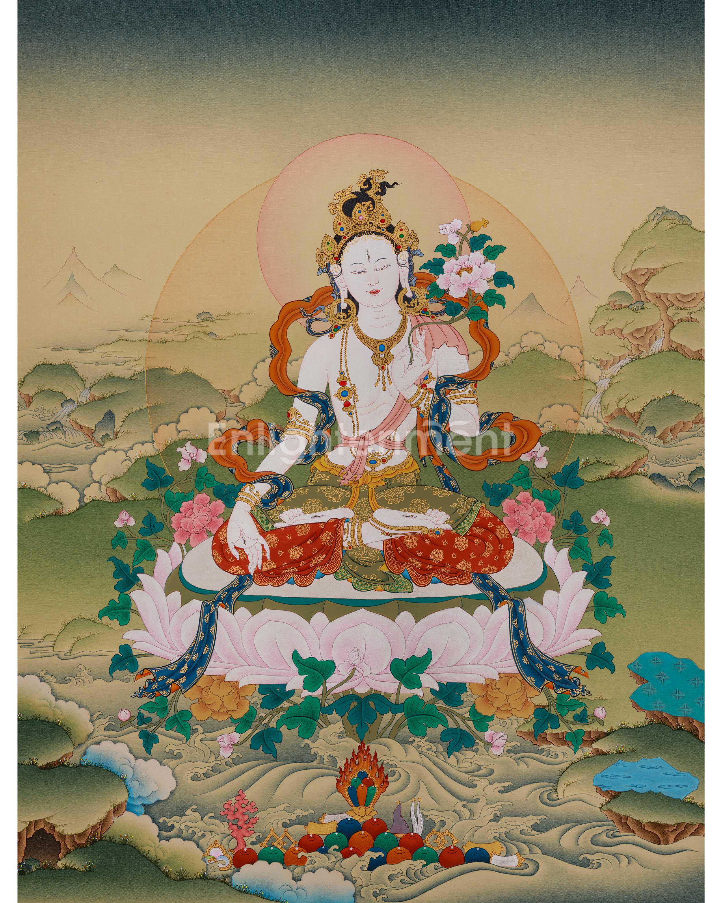 White Tara Healing and Longevity Art