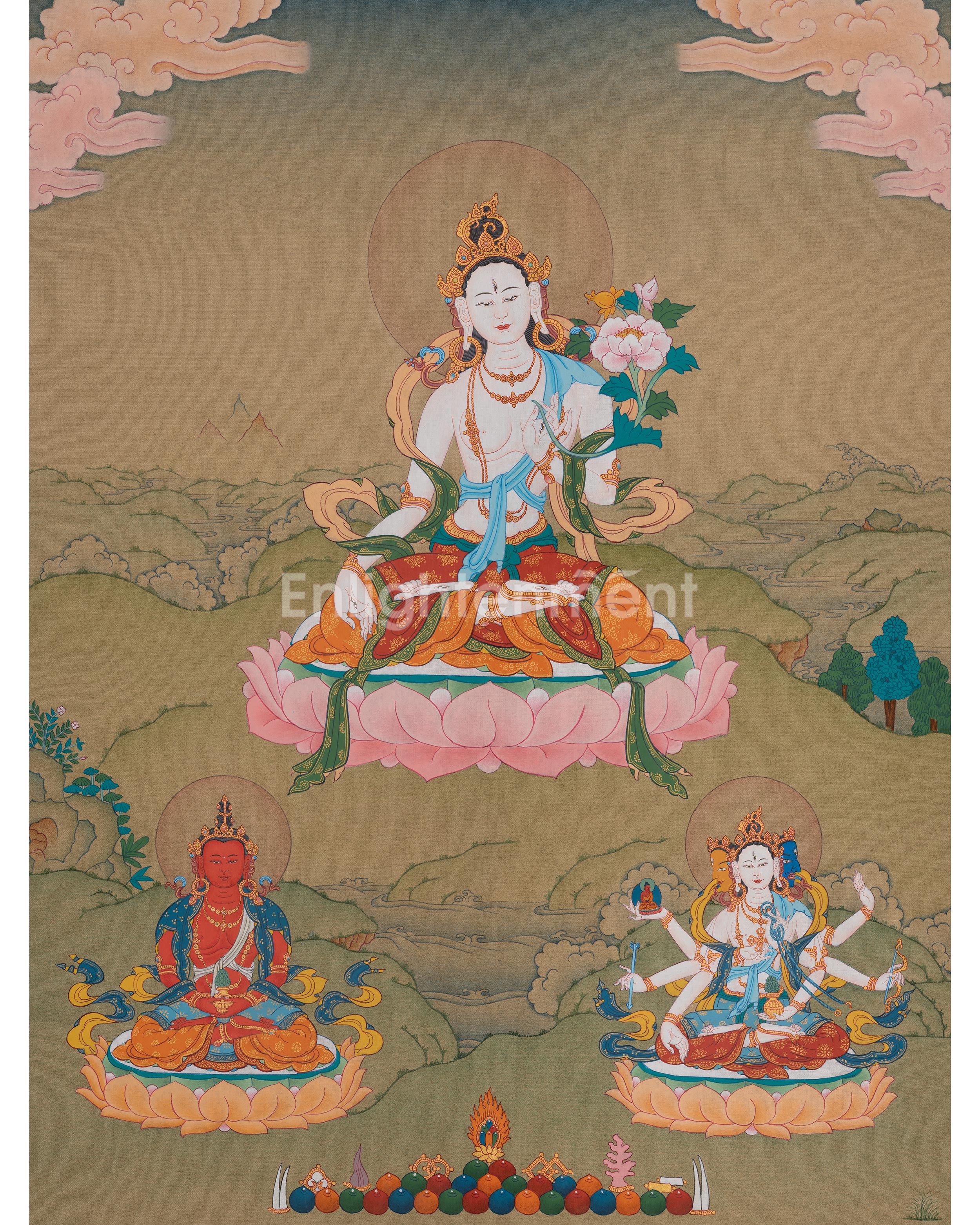 White Tara Seven Eyed Deity