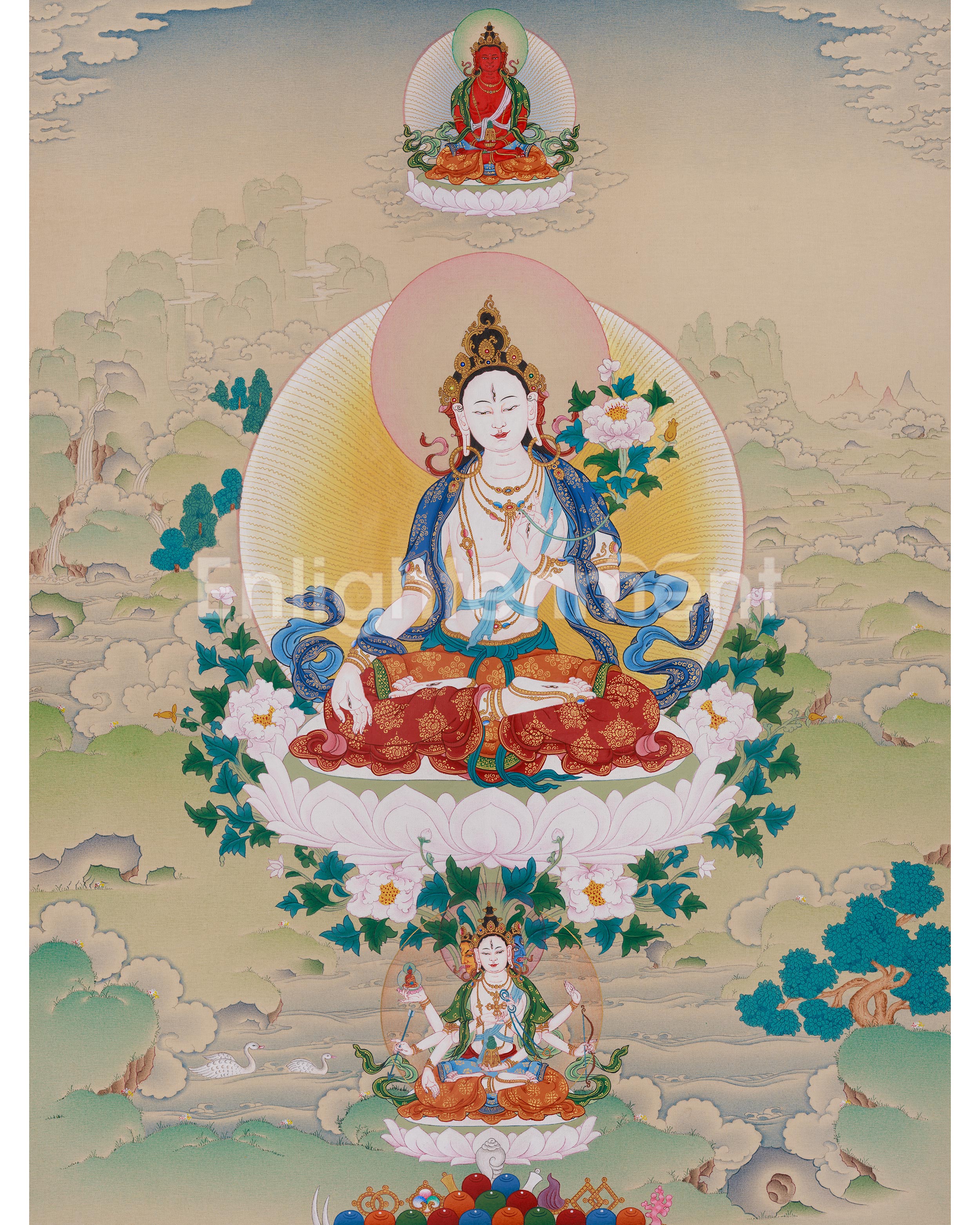 White Tara Tibetan Art