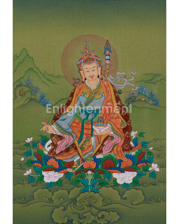 Wisdom Deity Guru Rinpoche Thangka 