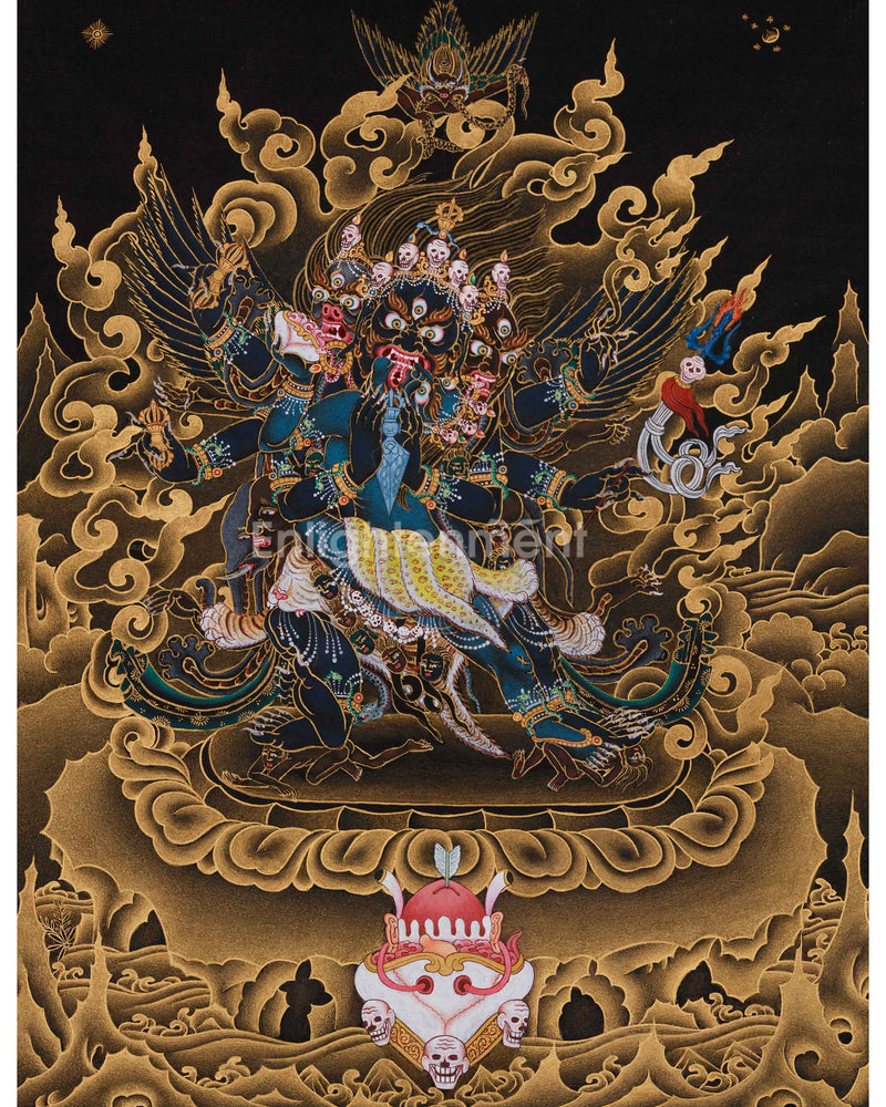 Wrathful Vajrakilaya Thangka | Transmutation of Negativity