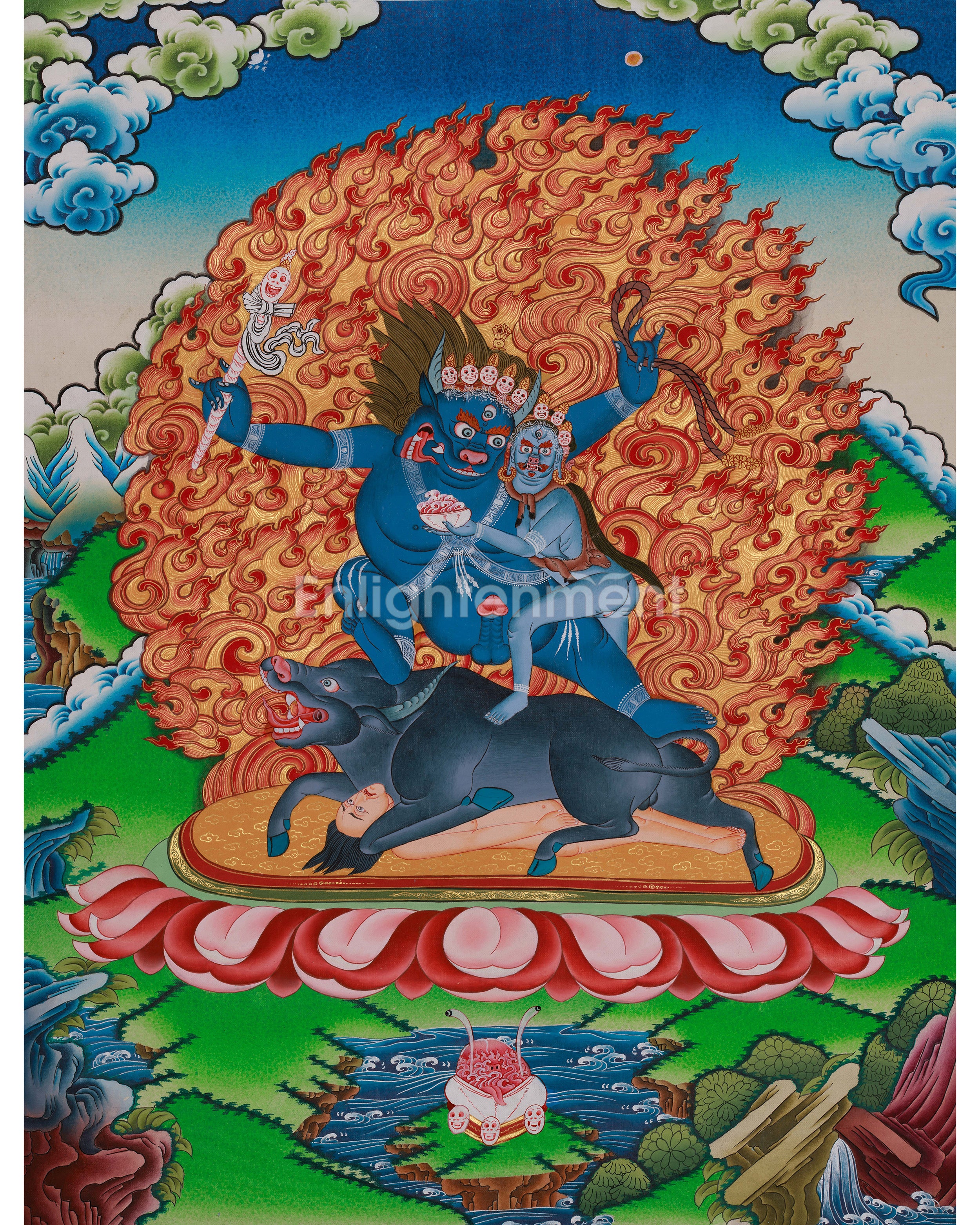 Yama Dharmaraja Thangka