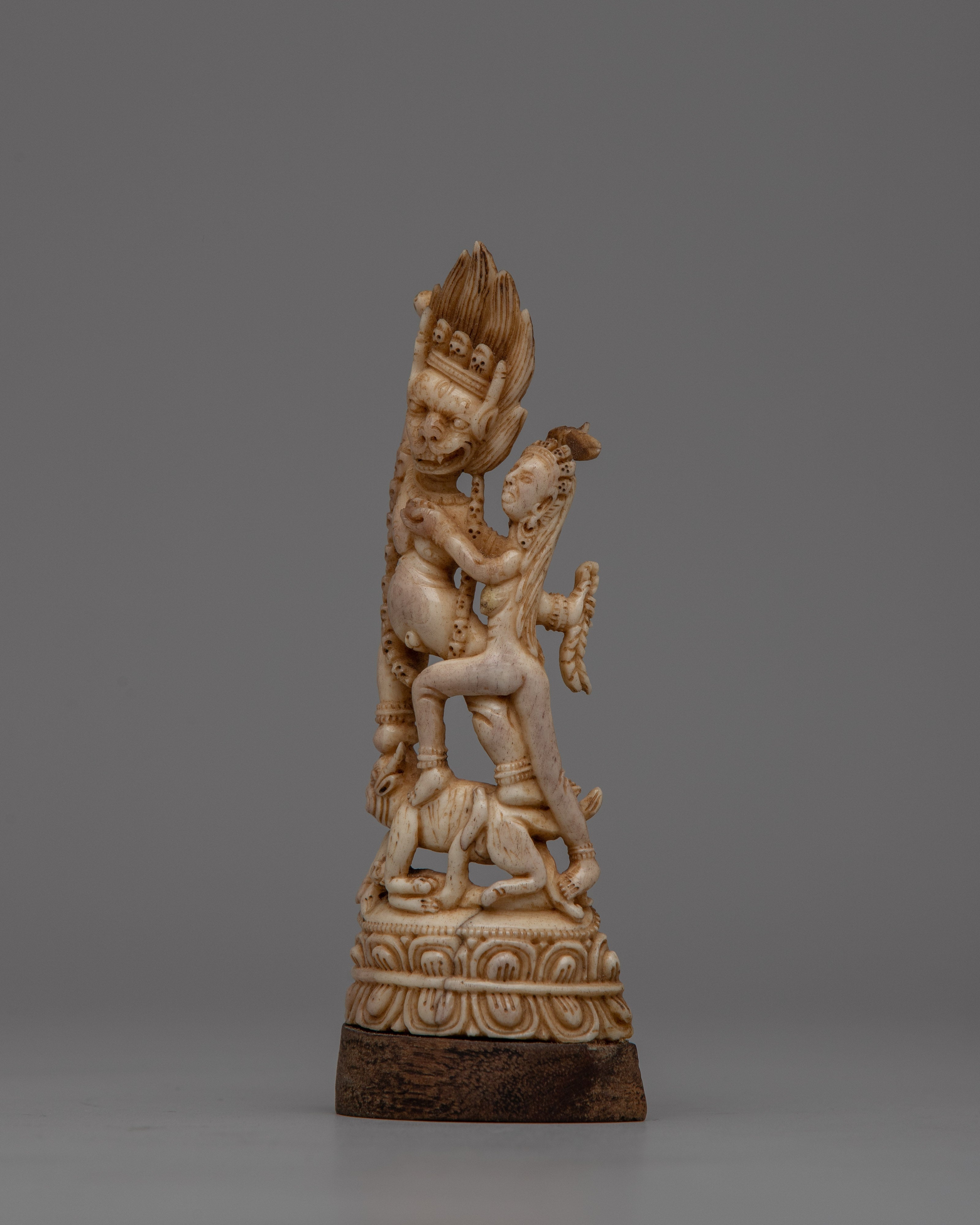 Buddhist Deity Yamantaka With Consort Yami Statue | The Essence of Yamantaka’s Fearlessness and Protection
