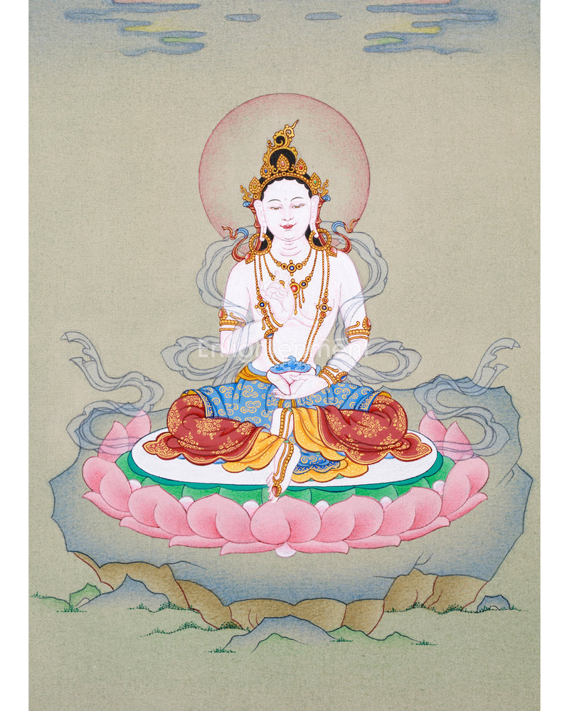 Guru Consort Yeshe Tsogyal Thangka - Unique Spiritual Decor