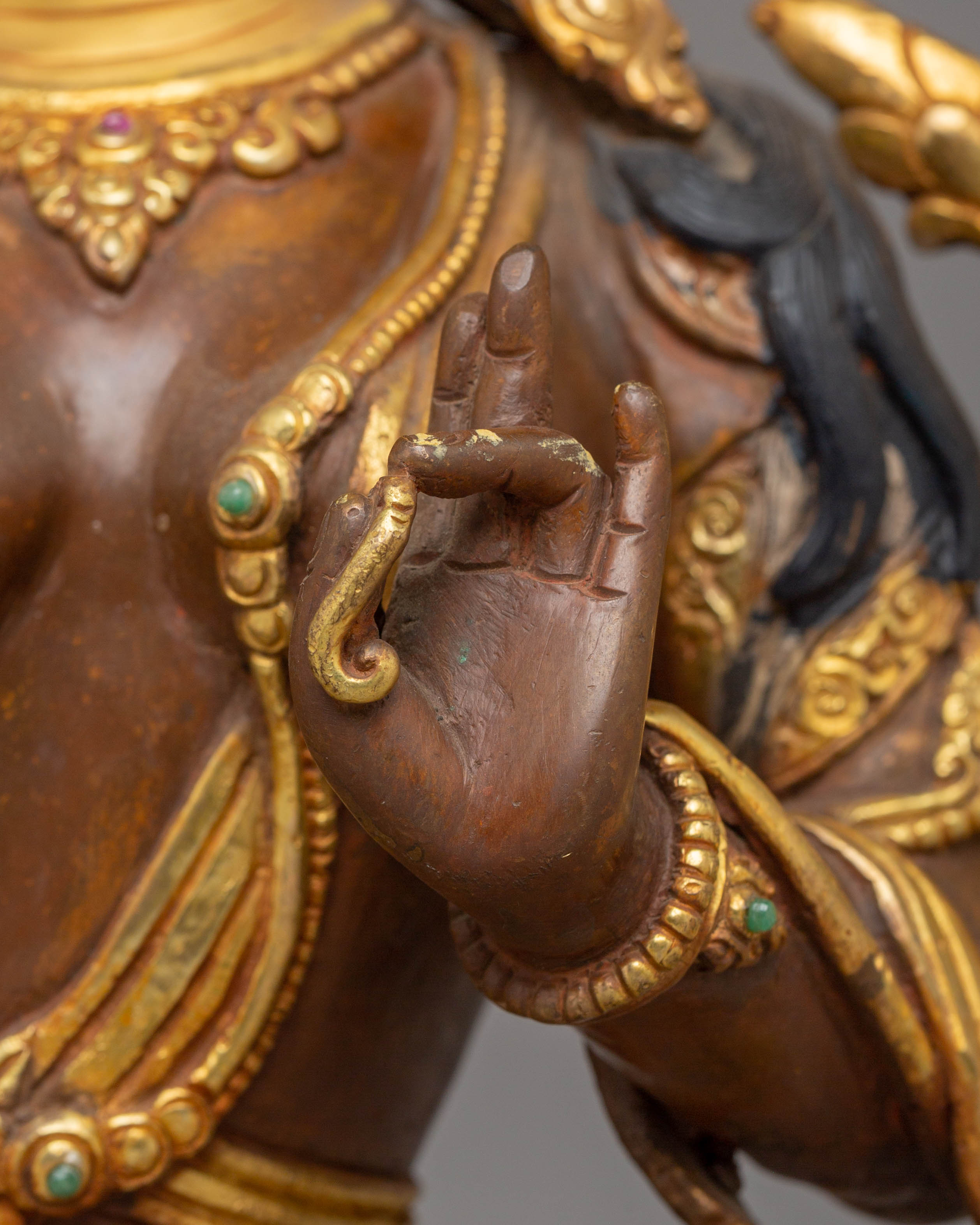 Enlightened Compassion Green Tara Statue | Green Tara Statue for Altar