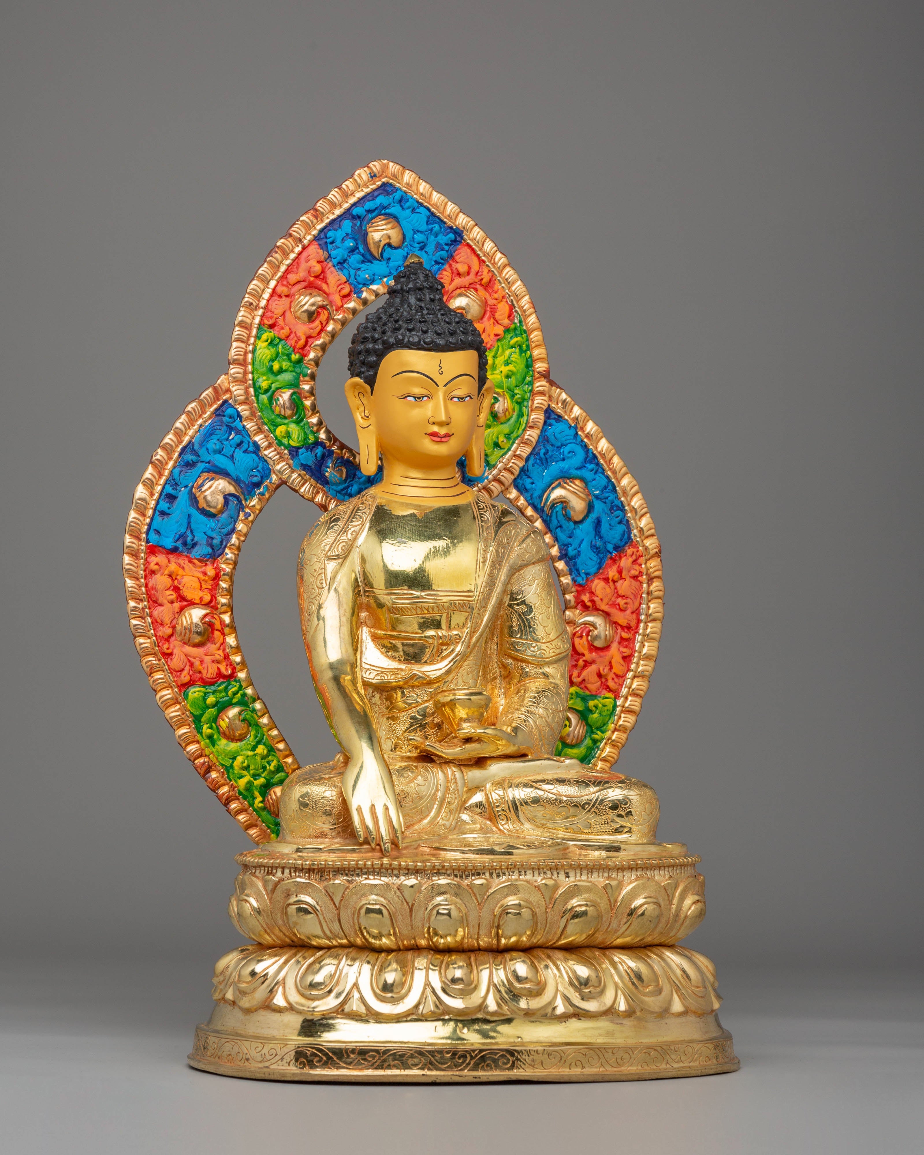 Handmade Golden Shakyamuni Buddha Statue