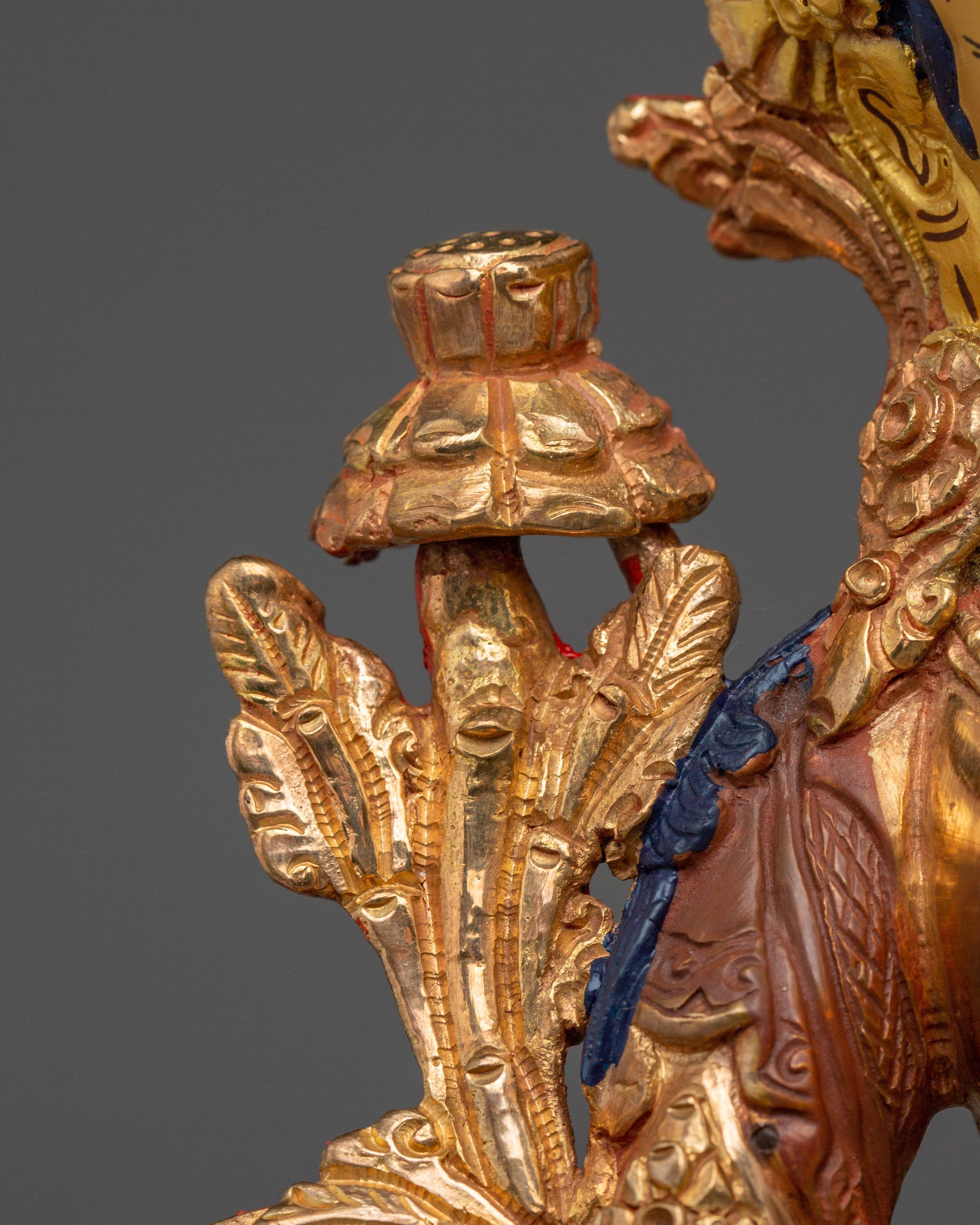 White Tara Buddha Statue with 24K Gold Gilded | Spiritual Meditation & Altar Decor