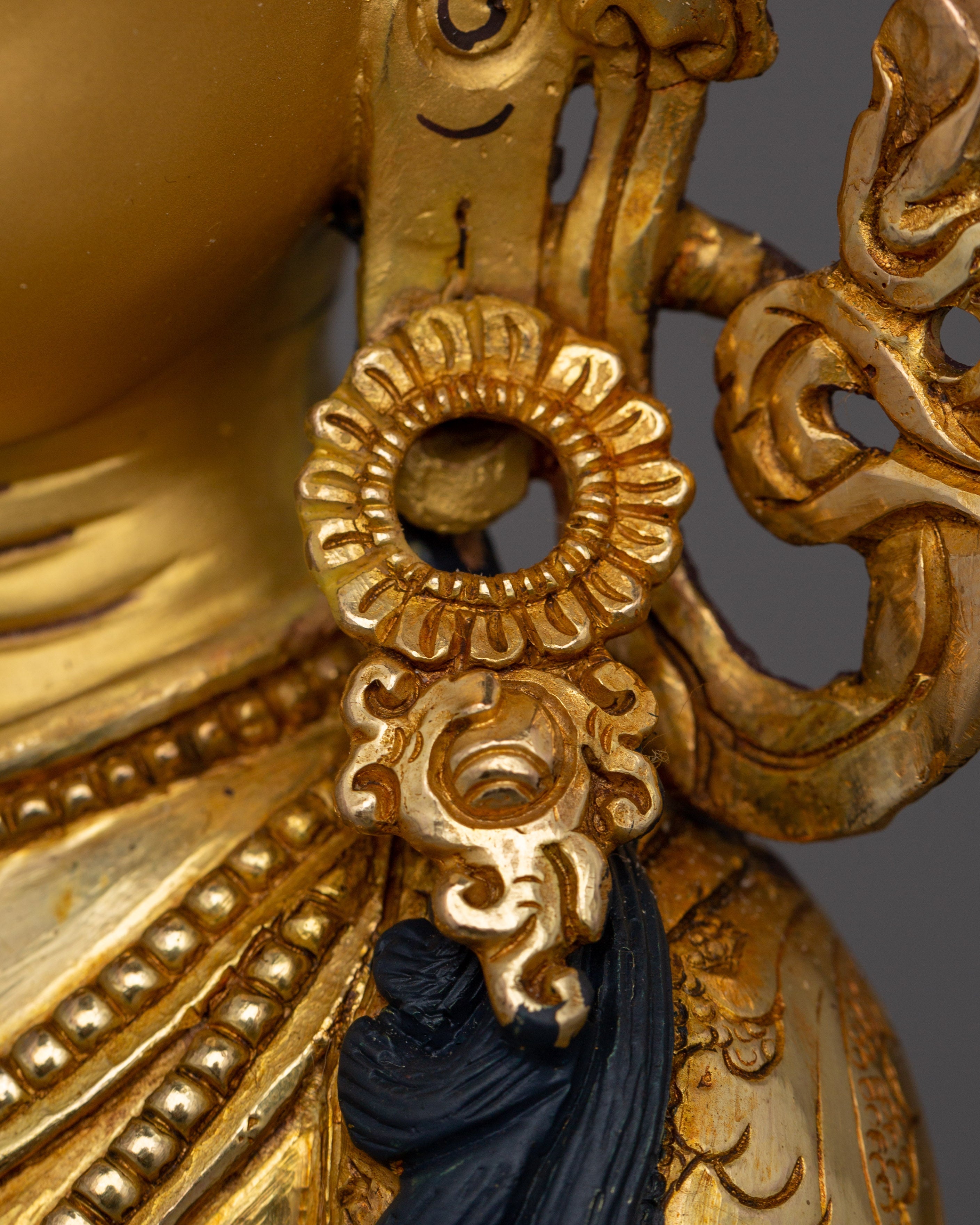 Earth Store Bodhisattva Kshitigarbha Buddhist Copper Sculpture | Tibetan Artwork