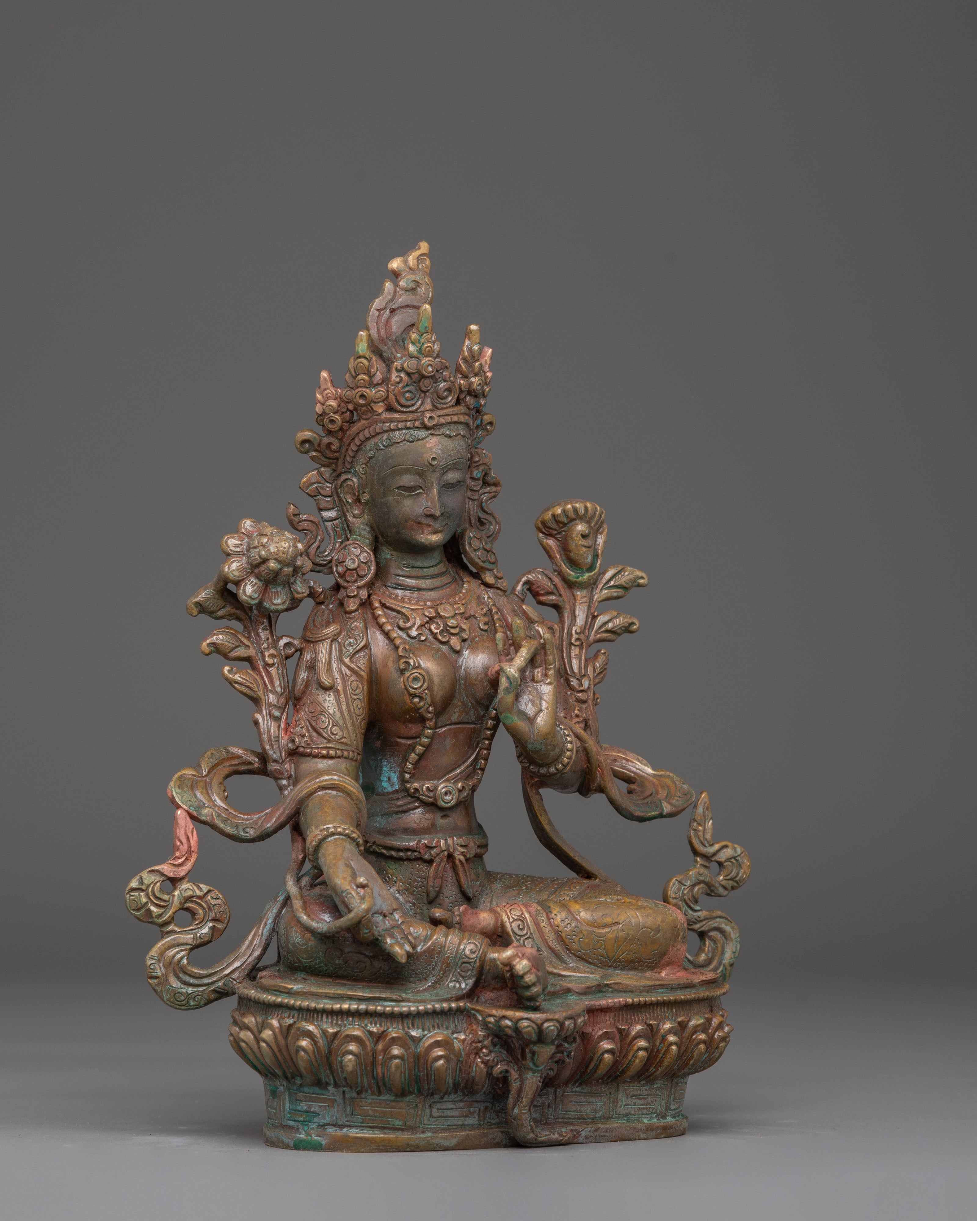Compassionate Green Tara Handmade Figurine | Perfect for Decor
