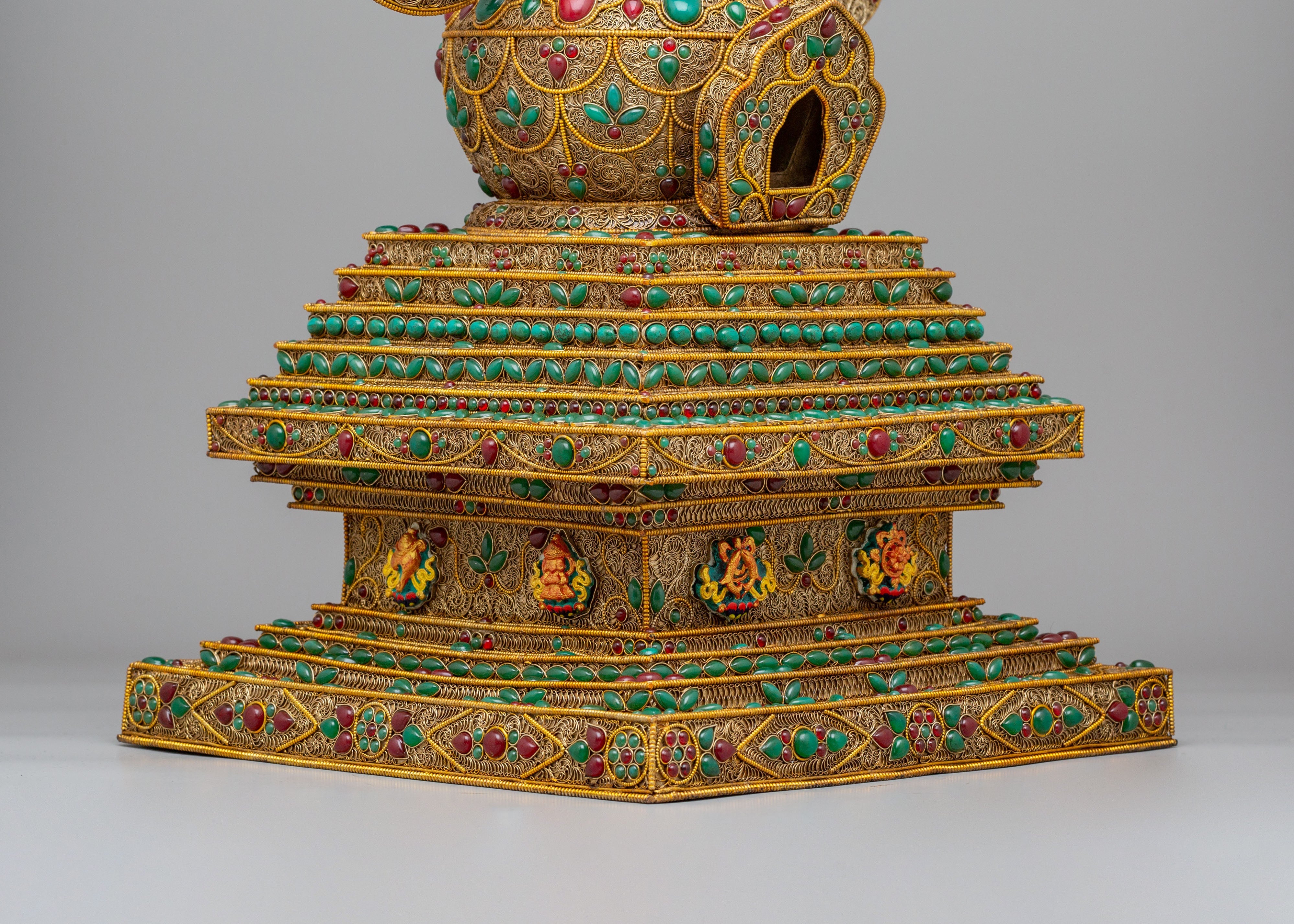 Buddhist Ritual Enlightenment Stupa | Himalayan Shrine Decor