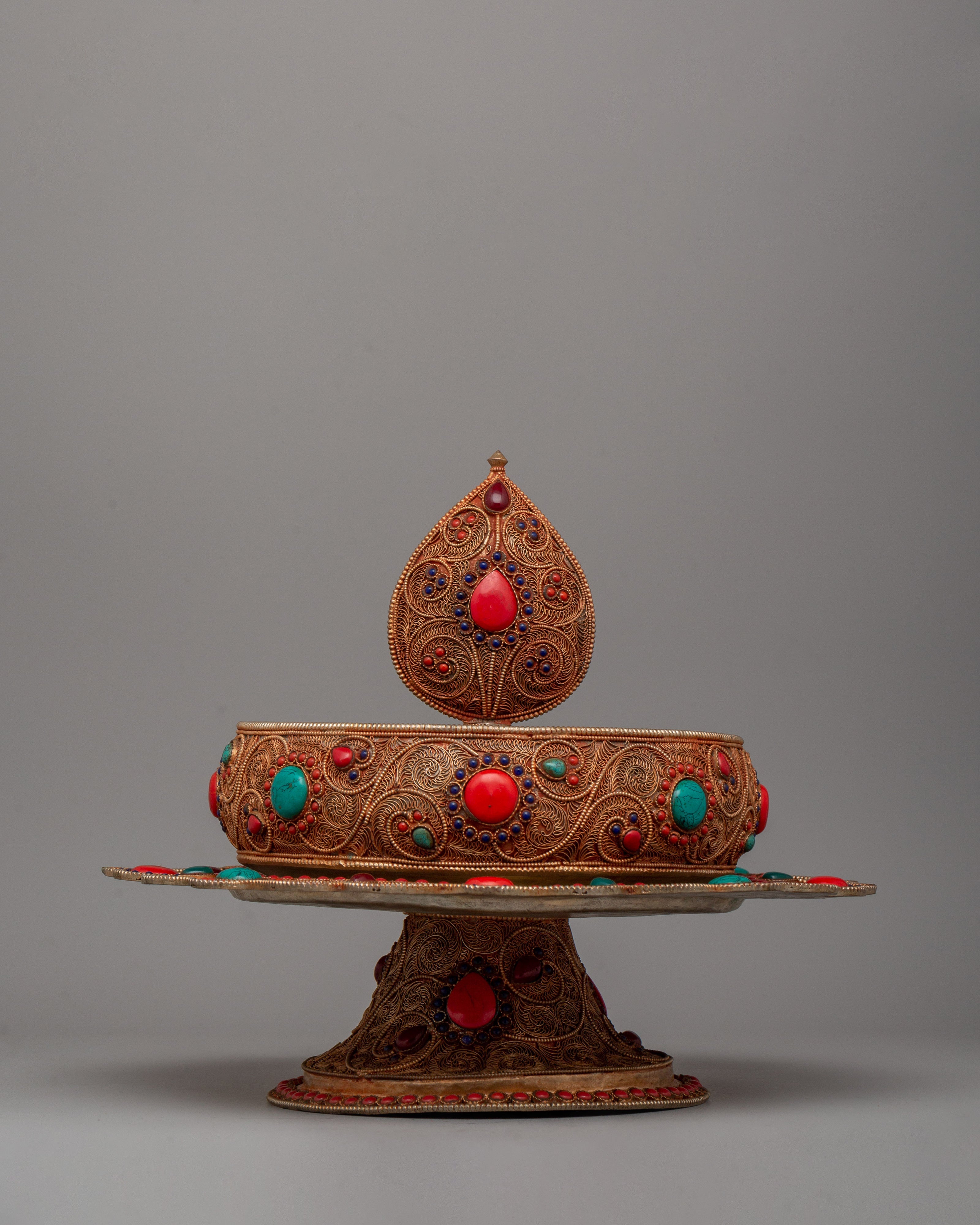 Tibetan Rice Offering Mandala | Buddhist altar piece