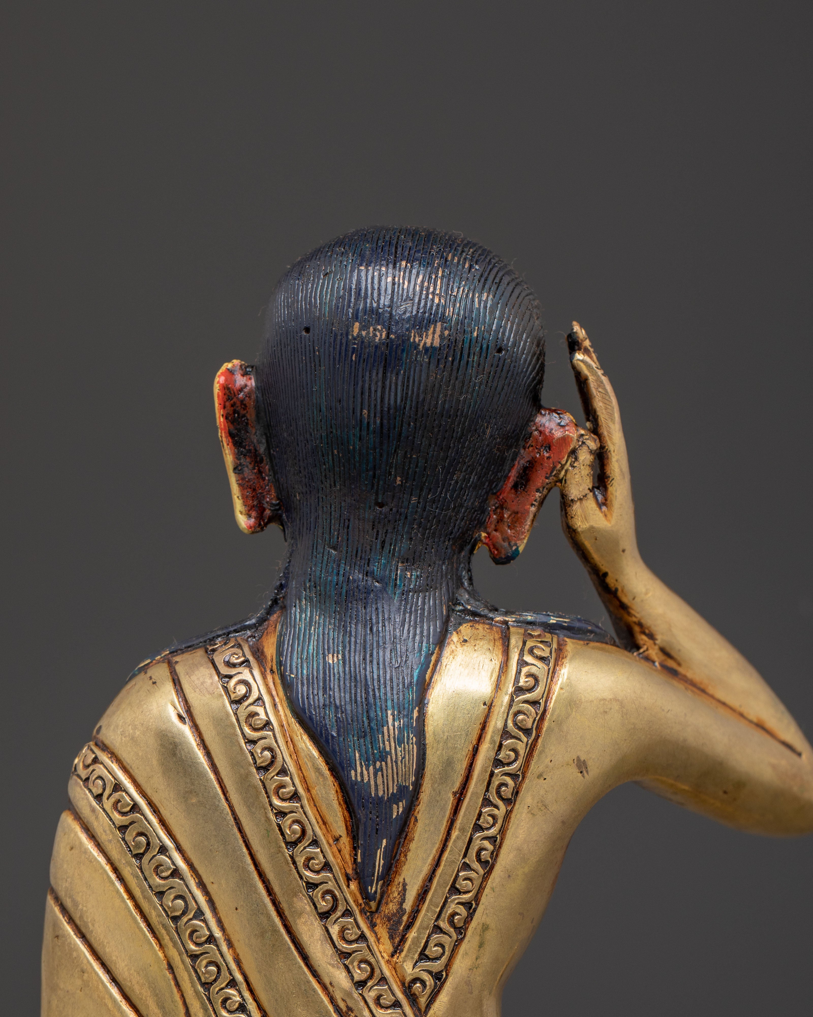 Sacred Golden Statue of Milarepa | Path to Enlightenment