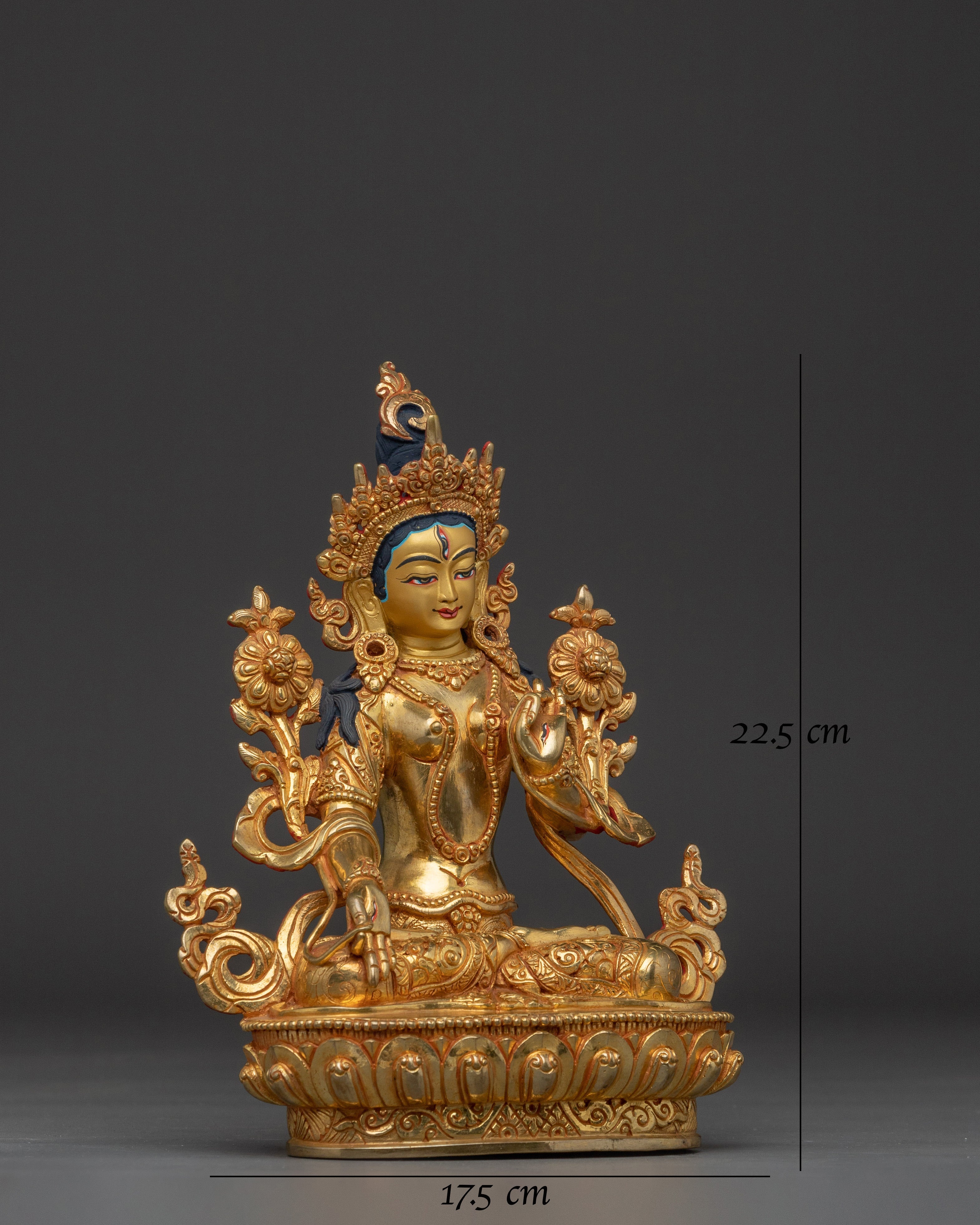 White Tara Sculpture For Meditation - The White Liberator