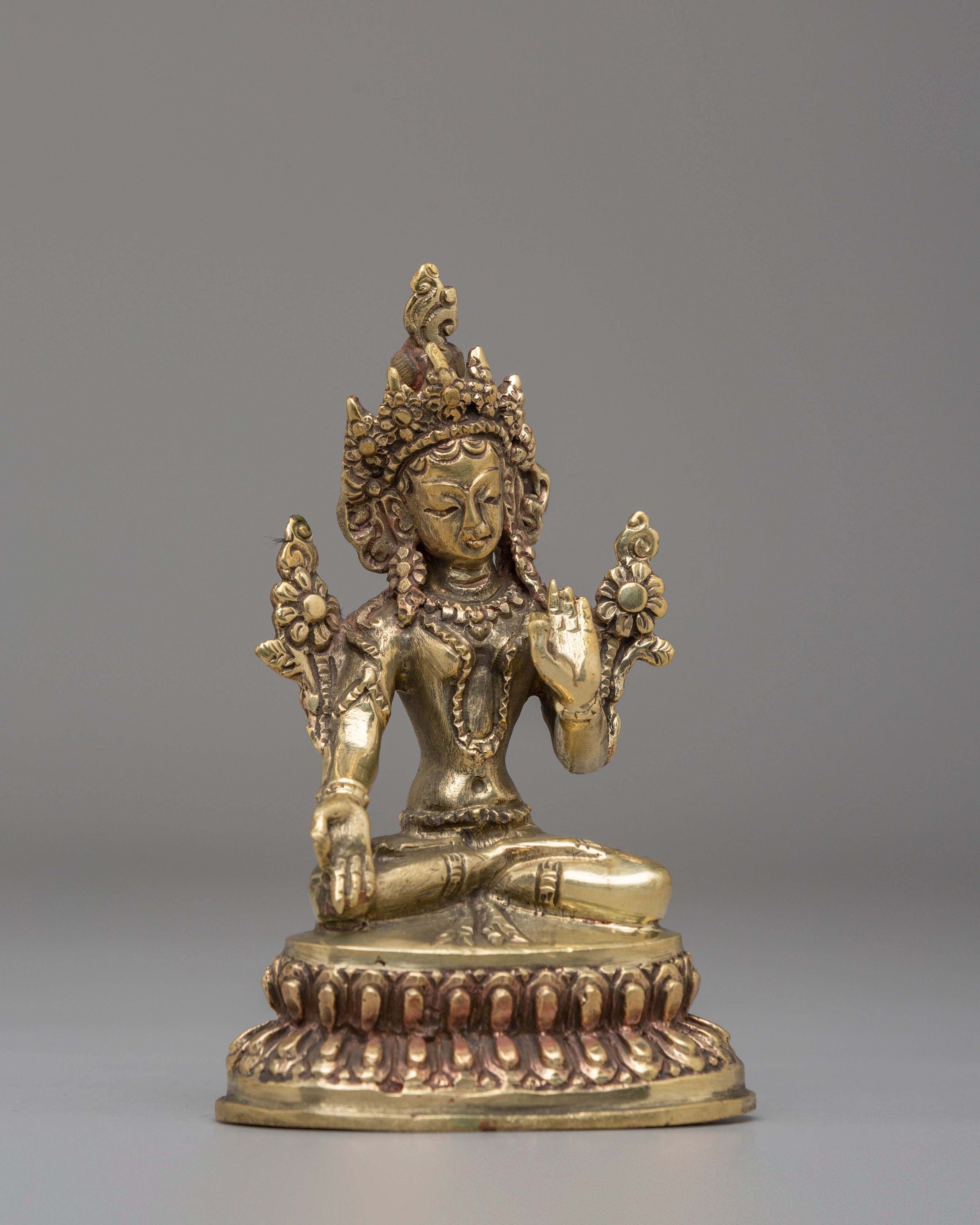 Sacred White Tara Buddhist Statue | Handcrafted Tibetan Sculpture