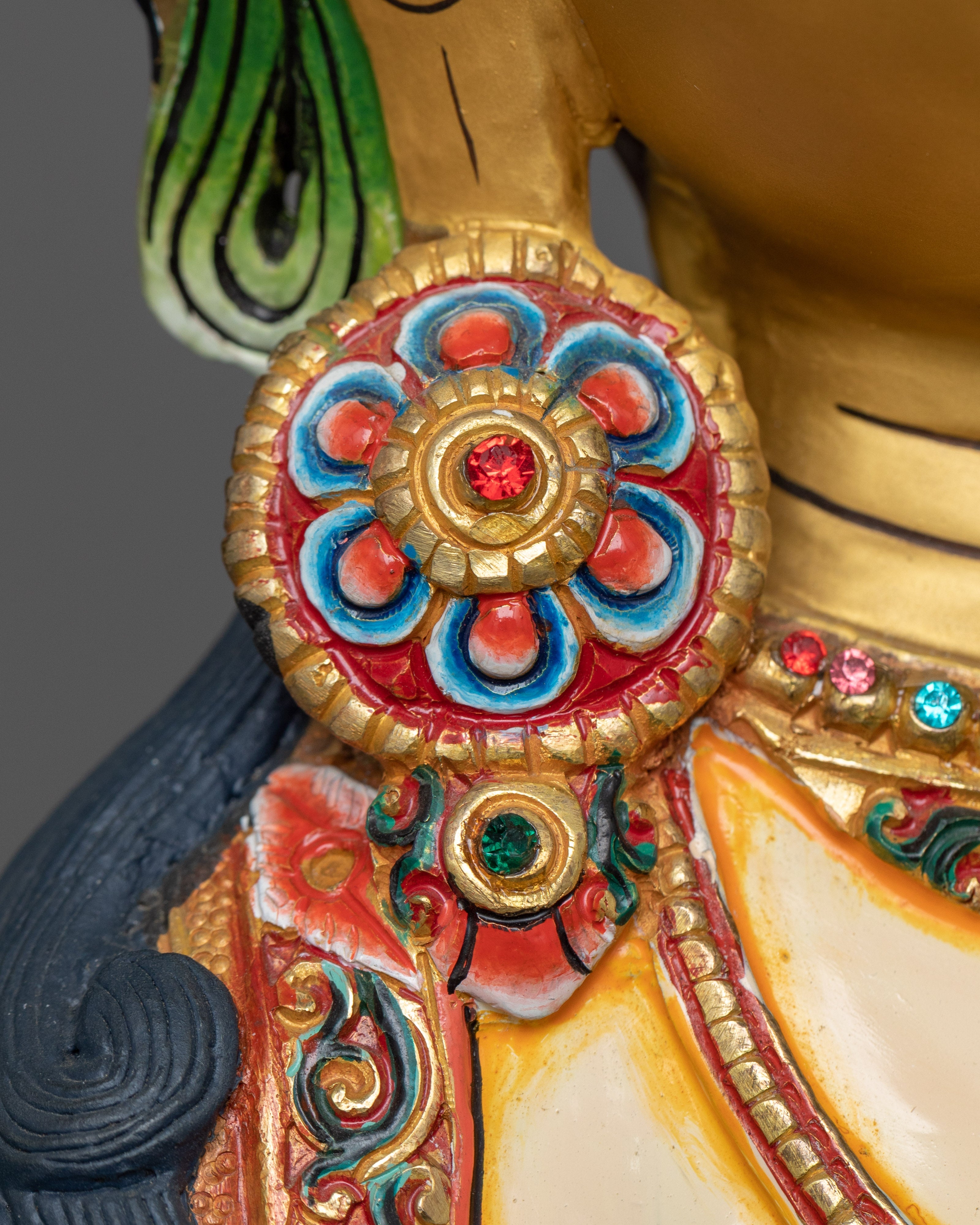 Premium White Painted Sita Tara Statue in 24K Gold | A Symbol of Compassion and Healing