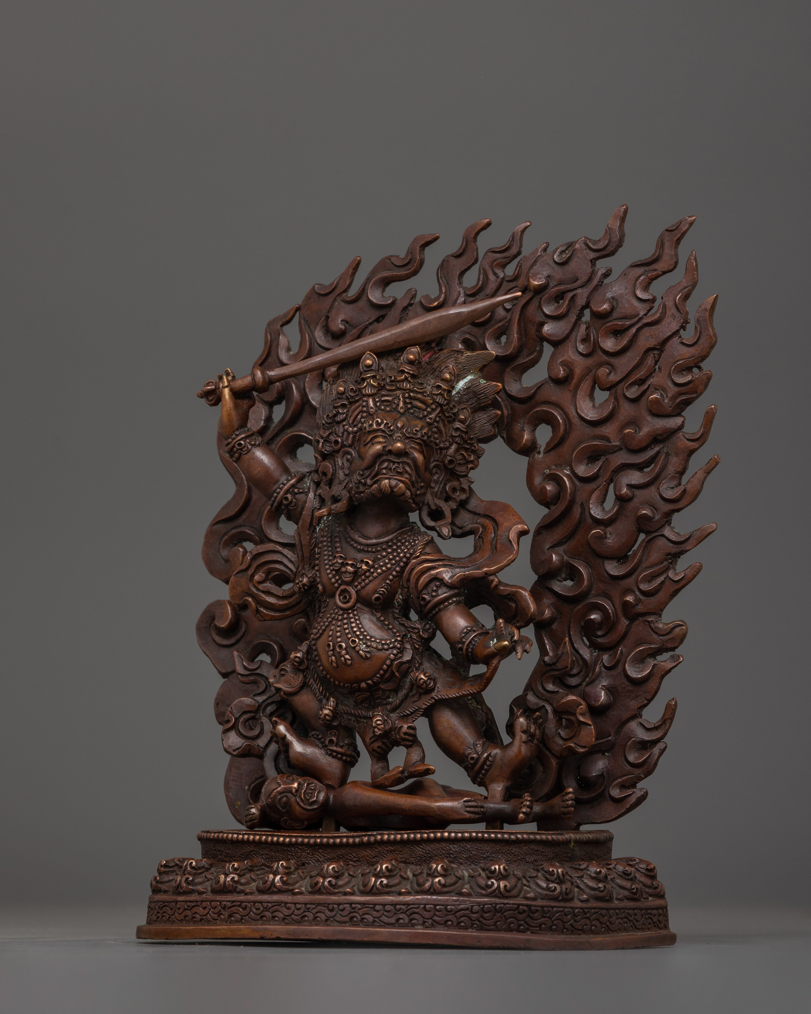 Kargapanni Buddhist Guardian Deity Figurine | Tibetan Buddhist Spiritual Deity