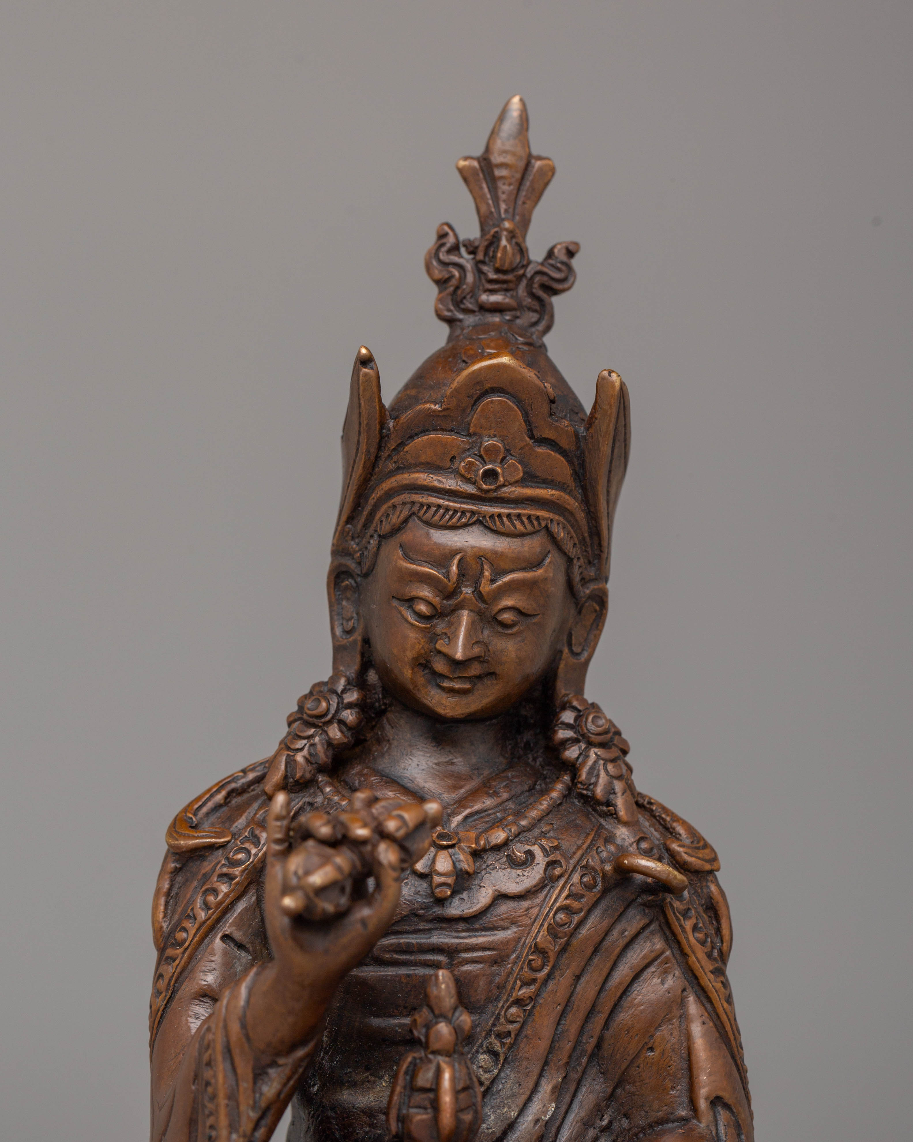 Handcrafted Tibetan Guru Tsokye Dorje Statue | Tibetan Deity Sculpture