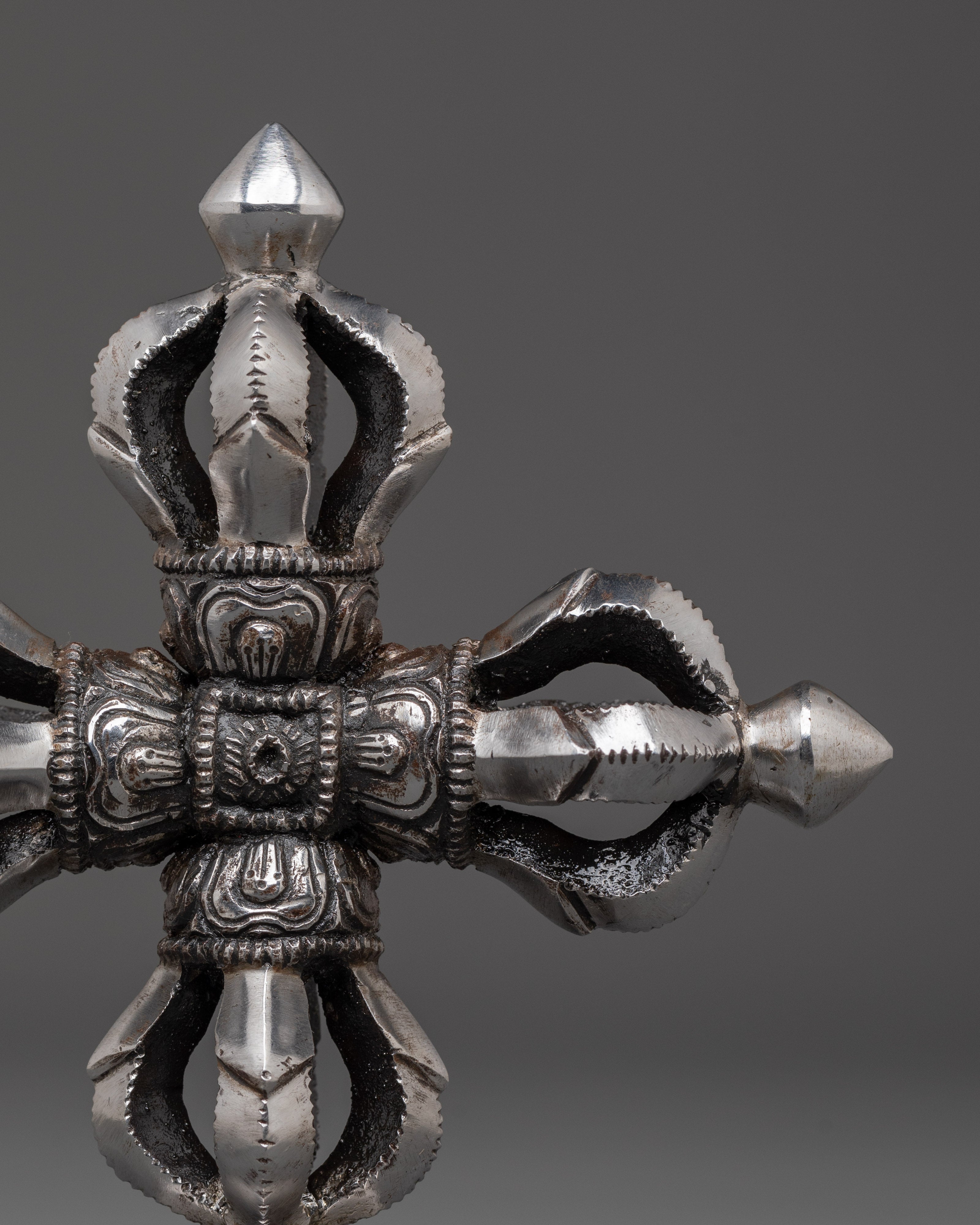 Handcrafted Iron Bishwo Vajra | Altar Decor & Spiritual Meditation