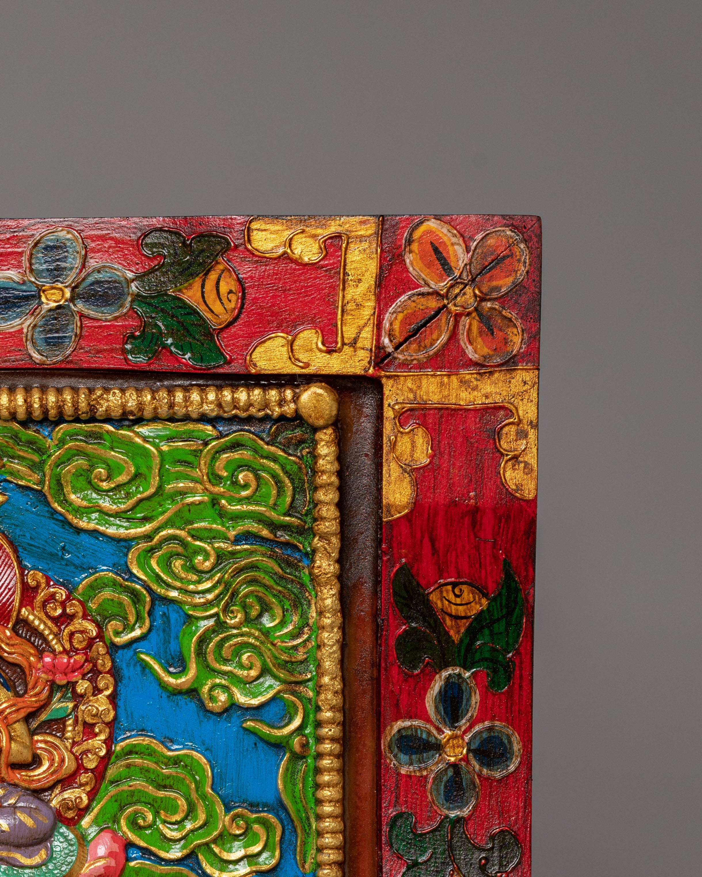 Handmade Green Tara Thangka Wall Hanging | Tibetan Buddhist Sacred Art