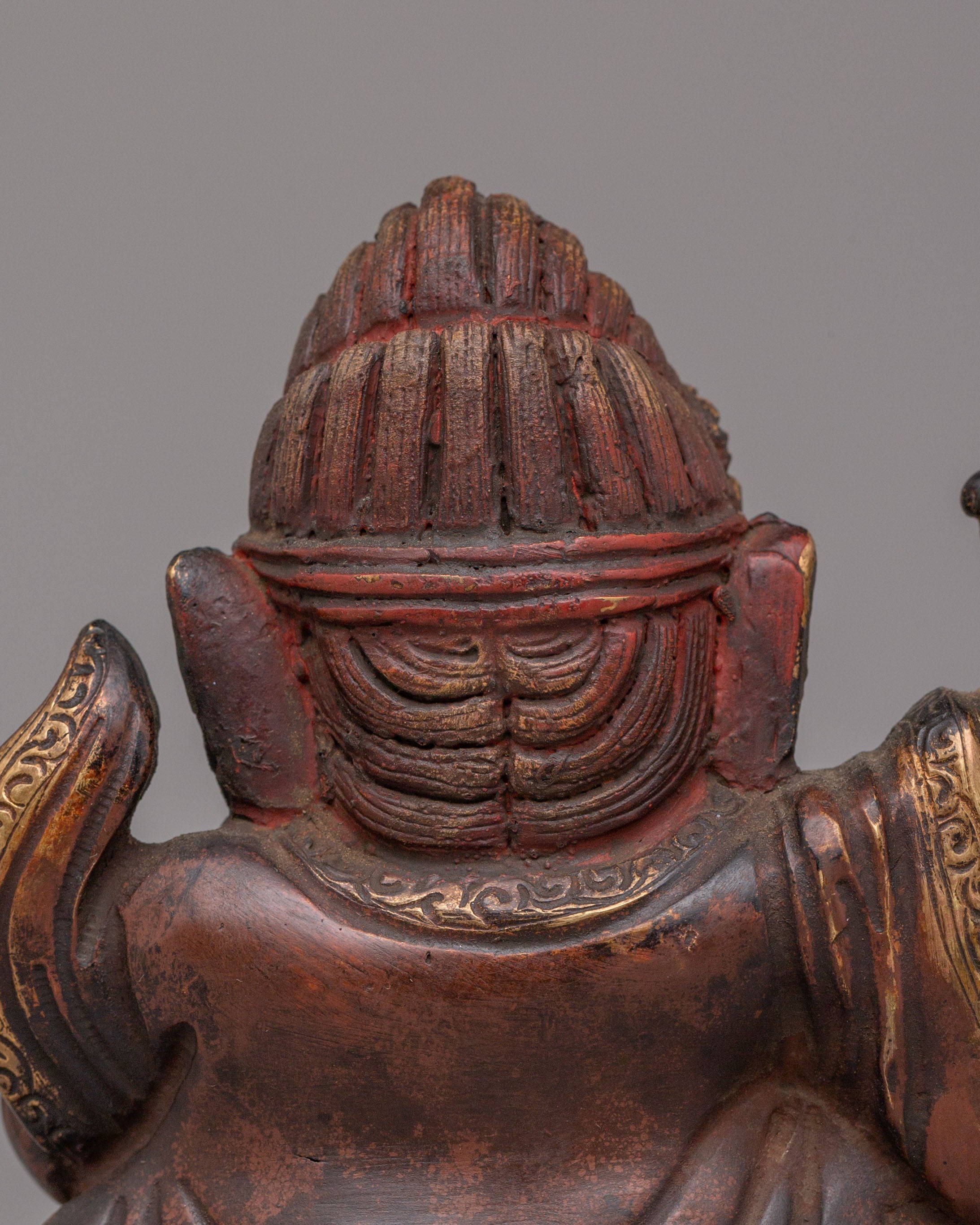 Sacred Bernagchen Mahakala Statue | Tibetan Protector Copper Sculpture
