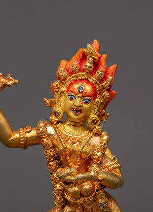 Vajravarahi Wrathful Buddhist Deity Statue | Dorje Phagmo Figurine for Spiritual Awakening