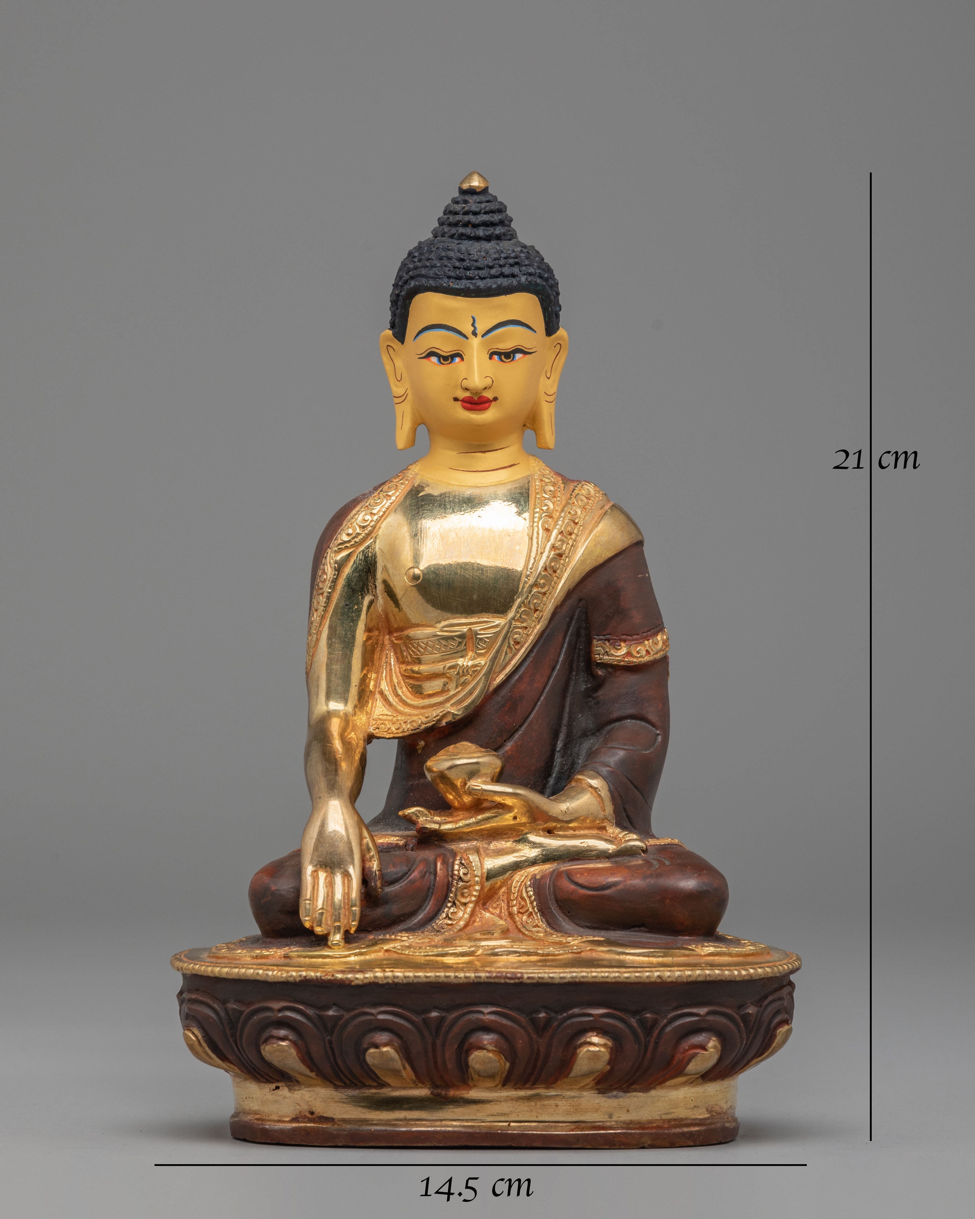 Golden Statue of Buddha Shakyamuni | Enlightened One