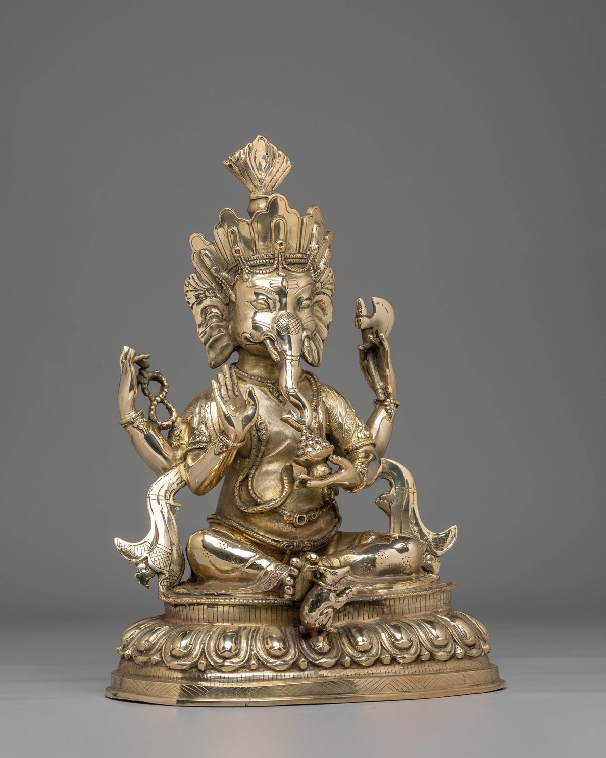 Handmade Ganesh Statue | Hindu Deity Sculpture