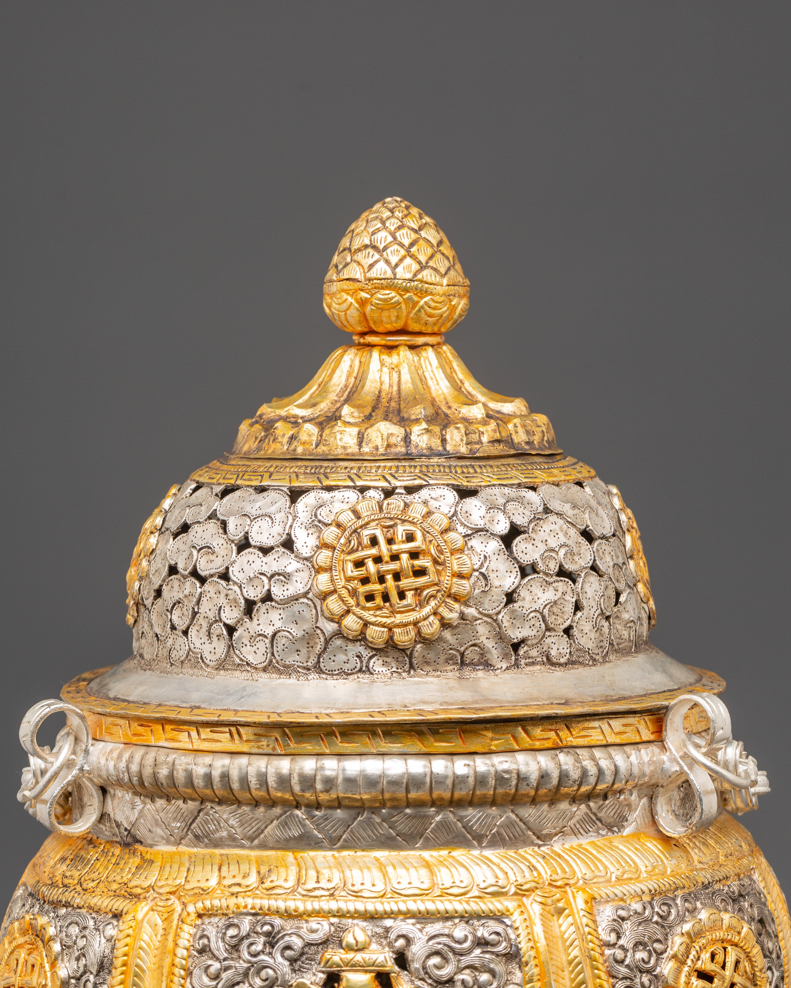 Sacred Golden Incense Burner for Religious Ceremonies | Offerings and Worship
