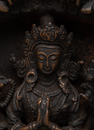 Chenrezig in Throne Statue | Tibetan Bodhisattva Sculpture