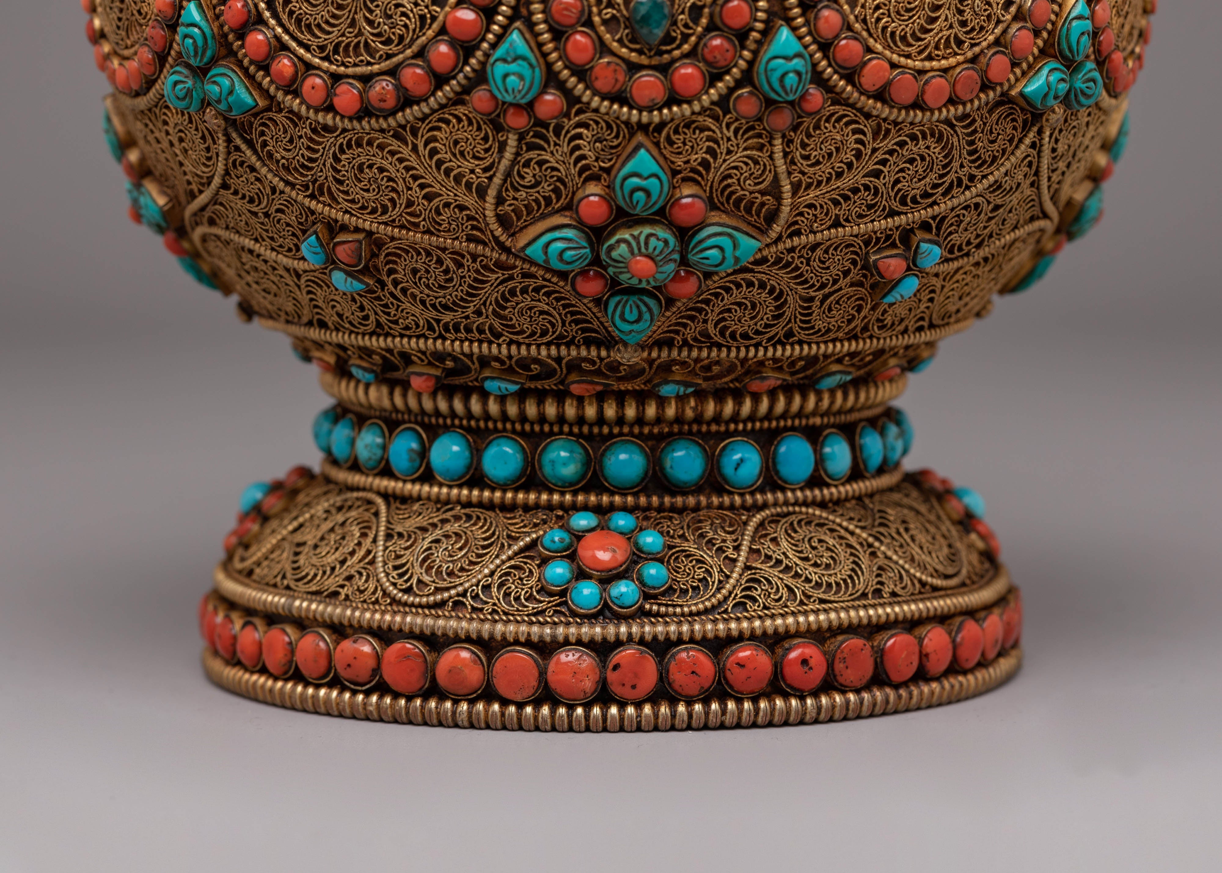 Tibetan Tea Pot for Home Decor | Spiritual & Artistic Teapot