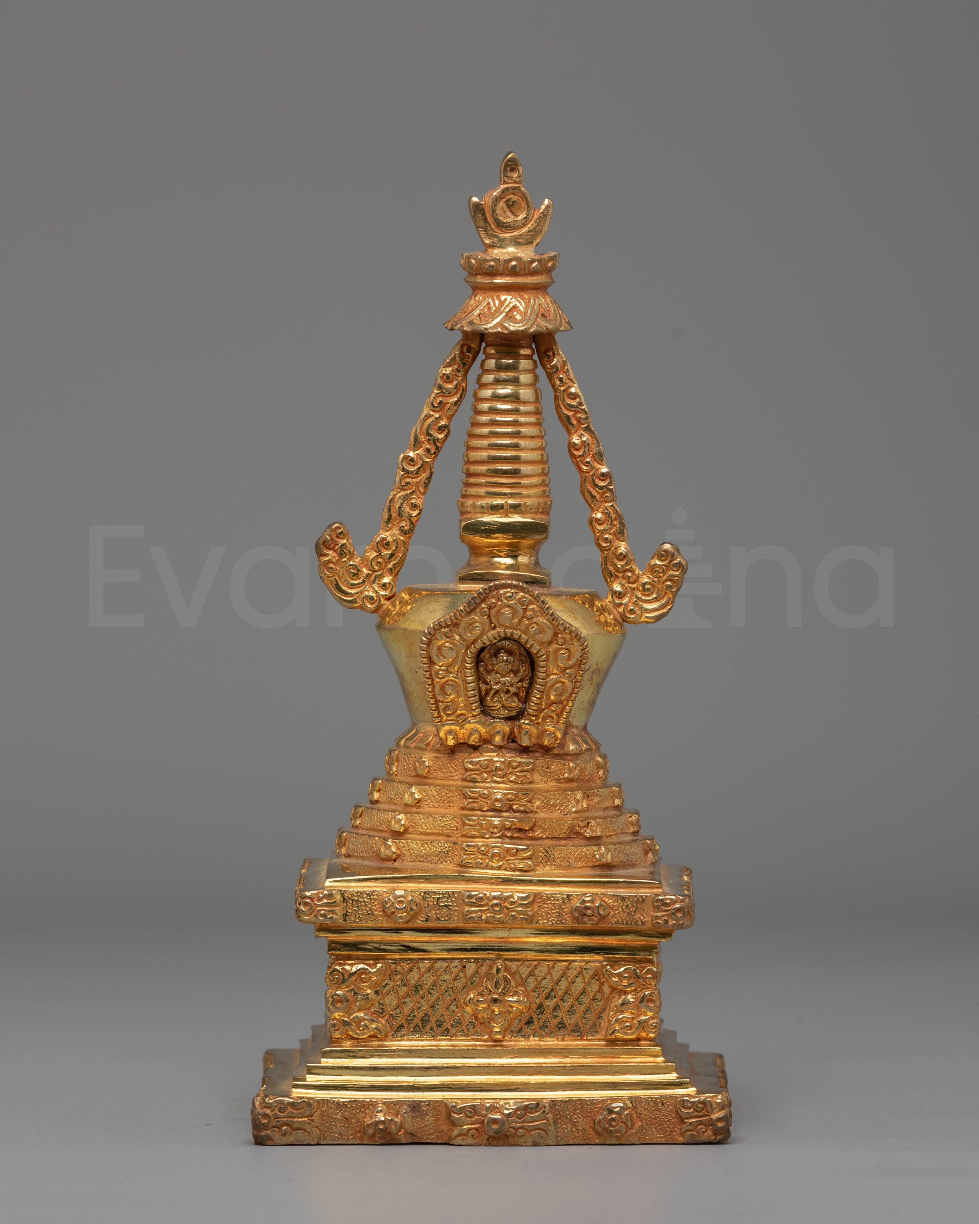 Handmade Ritual Stupa Shrine Piece | Buddhist Stupa Art