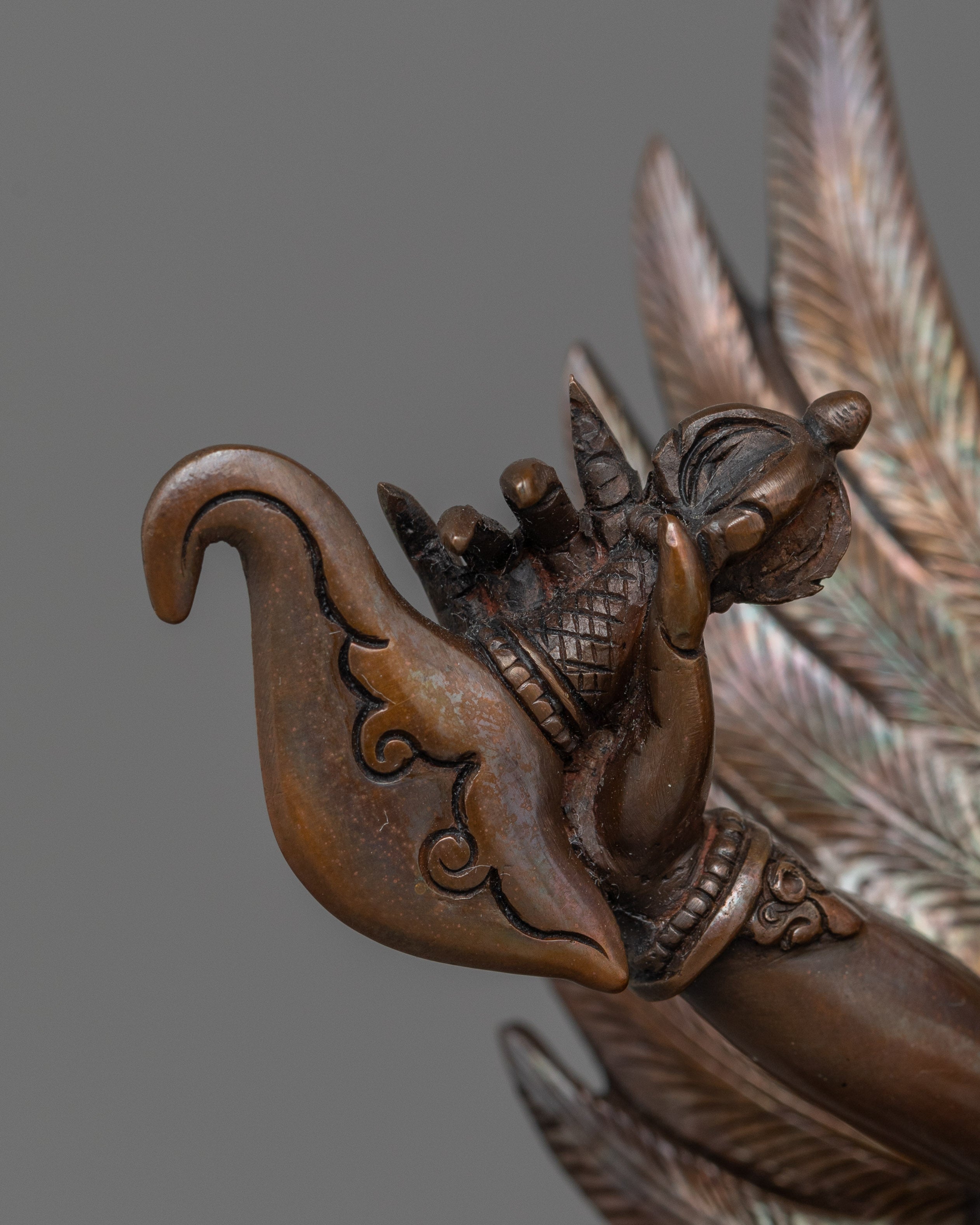 Garuda Statue in Himalayan Art Style | Tibetan Buddhism Sacred Artwork