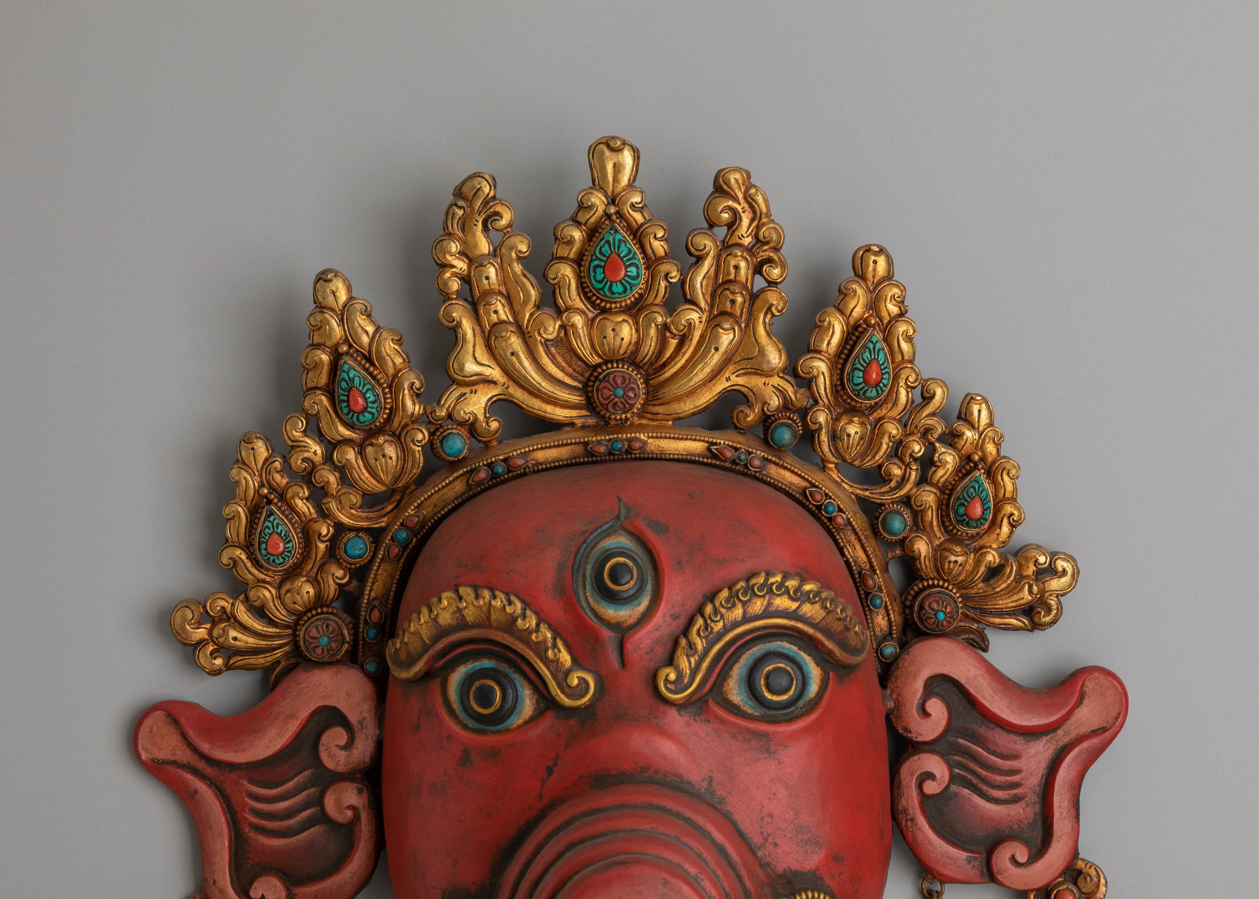 Tibetan Handcrafted Wall Hanging | Copper Body with Gold Plating