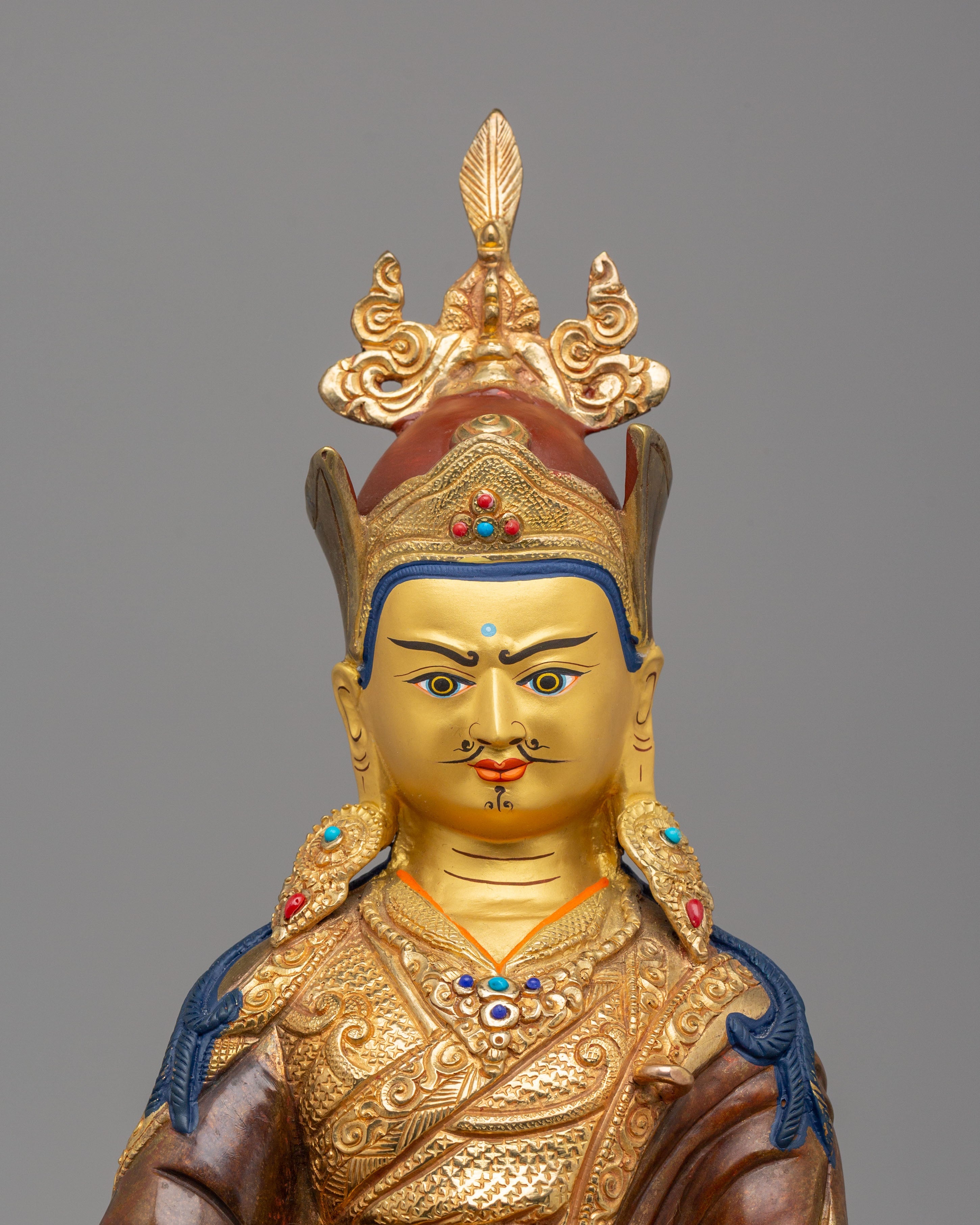 Lotus-Born Master Guru Rinpoche Figurine | Sacred Figure for Spiritual Blessings