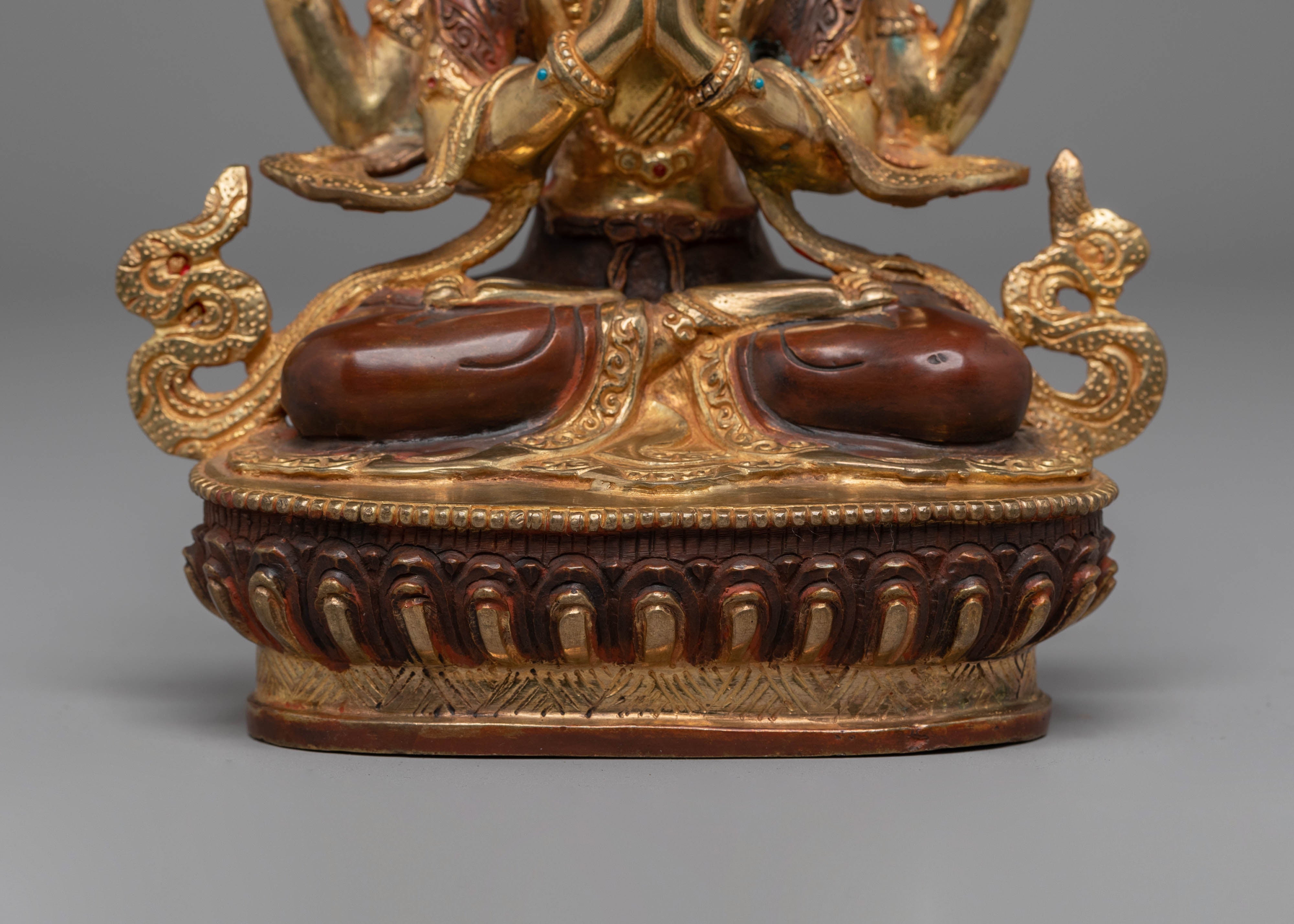 Tibetan Bodhisattva chenrezig Handmade Statue | Buddhist Sculpture