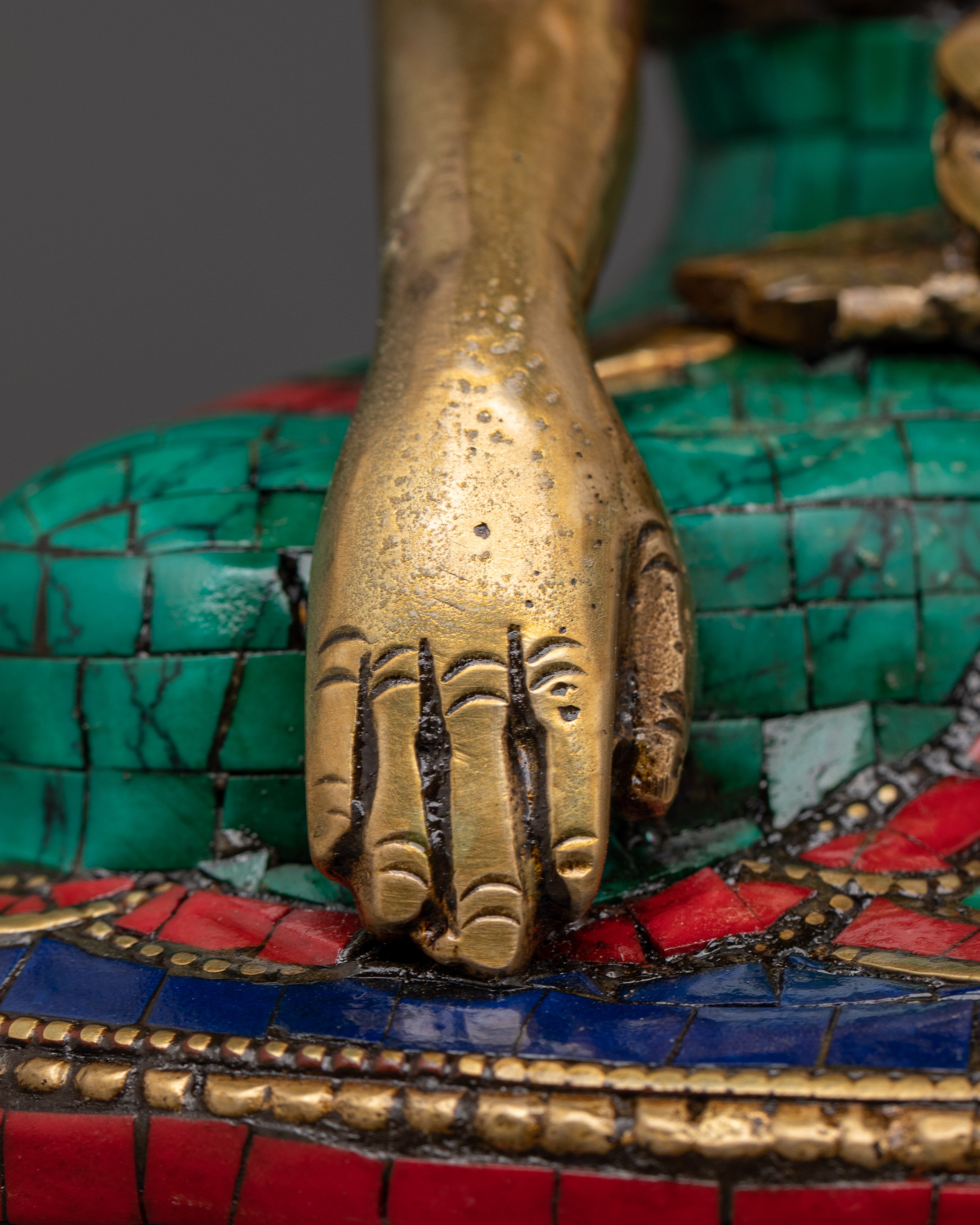 Shakyamuni Buddha Brass Statue | Enlightenment Symbol